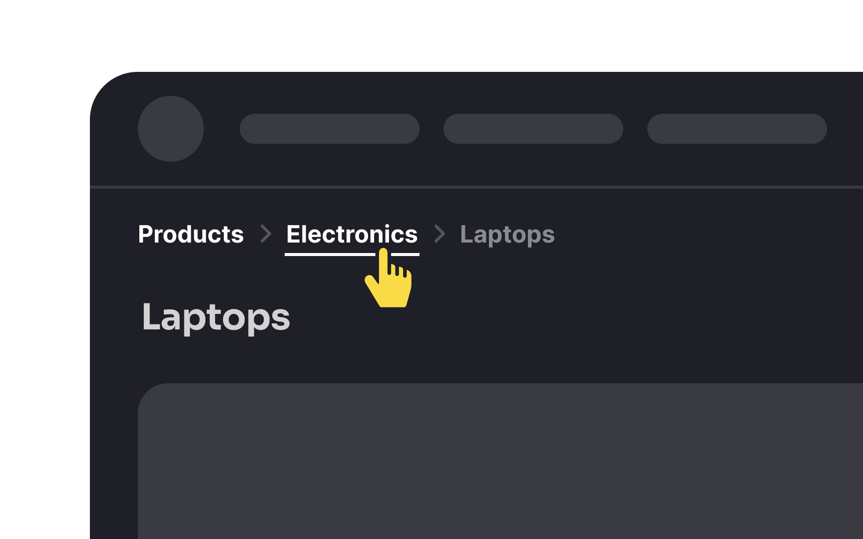 Utilize breadcrumbs Best Practice