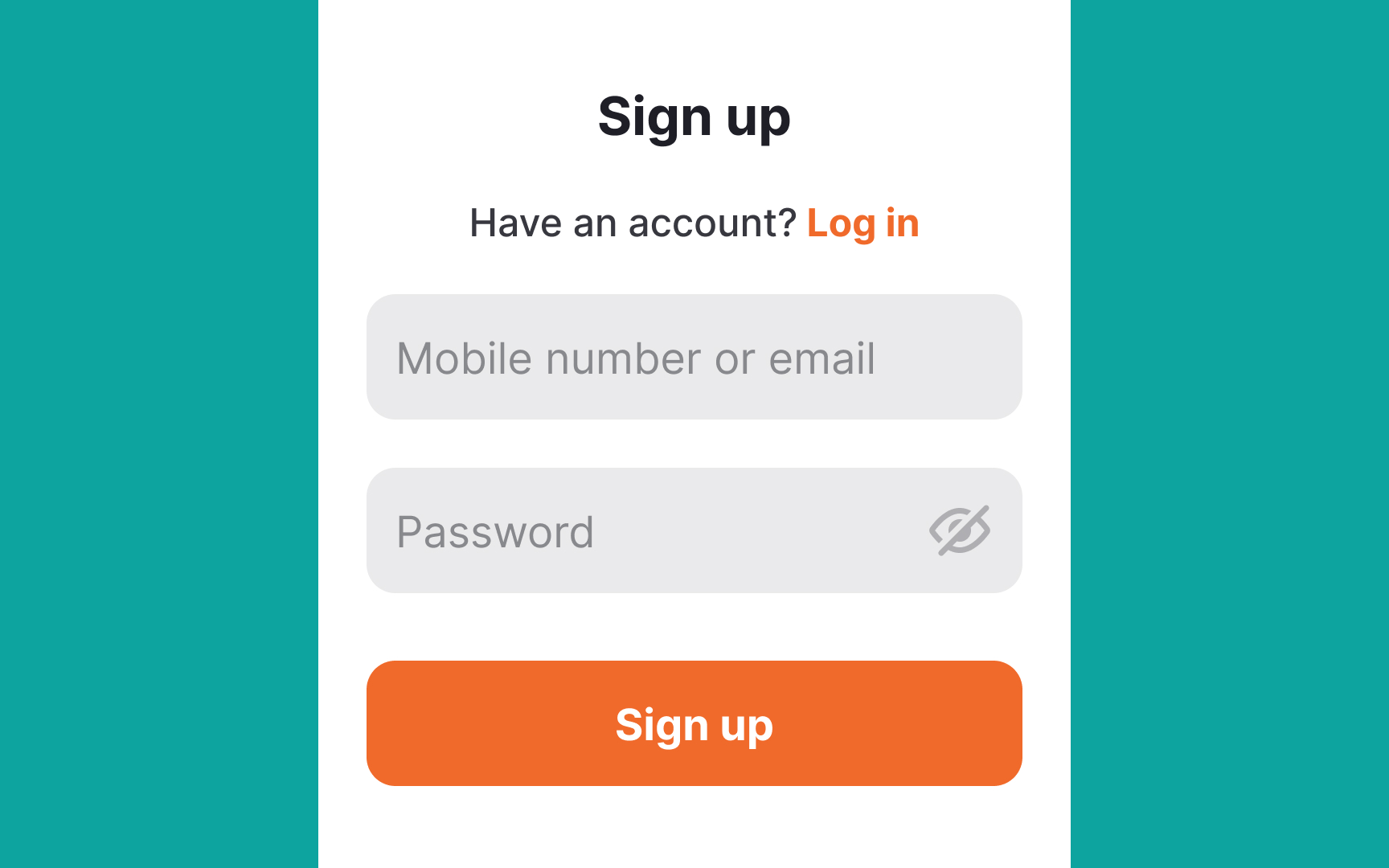 Allow switching between login and signup Best Practice
