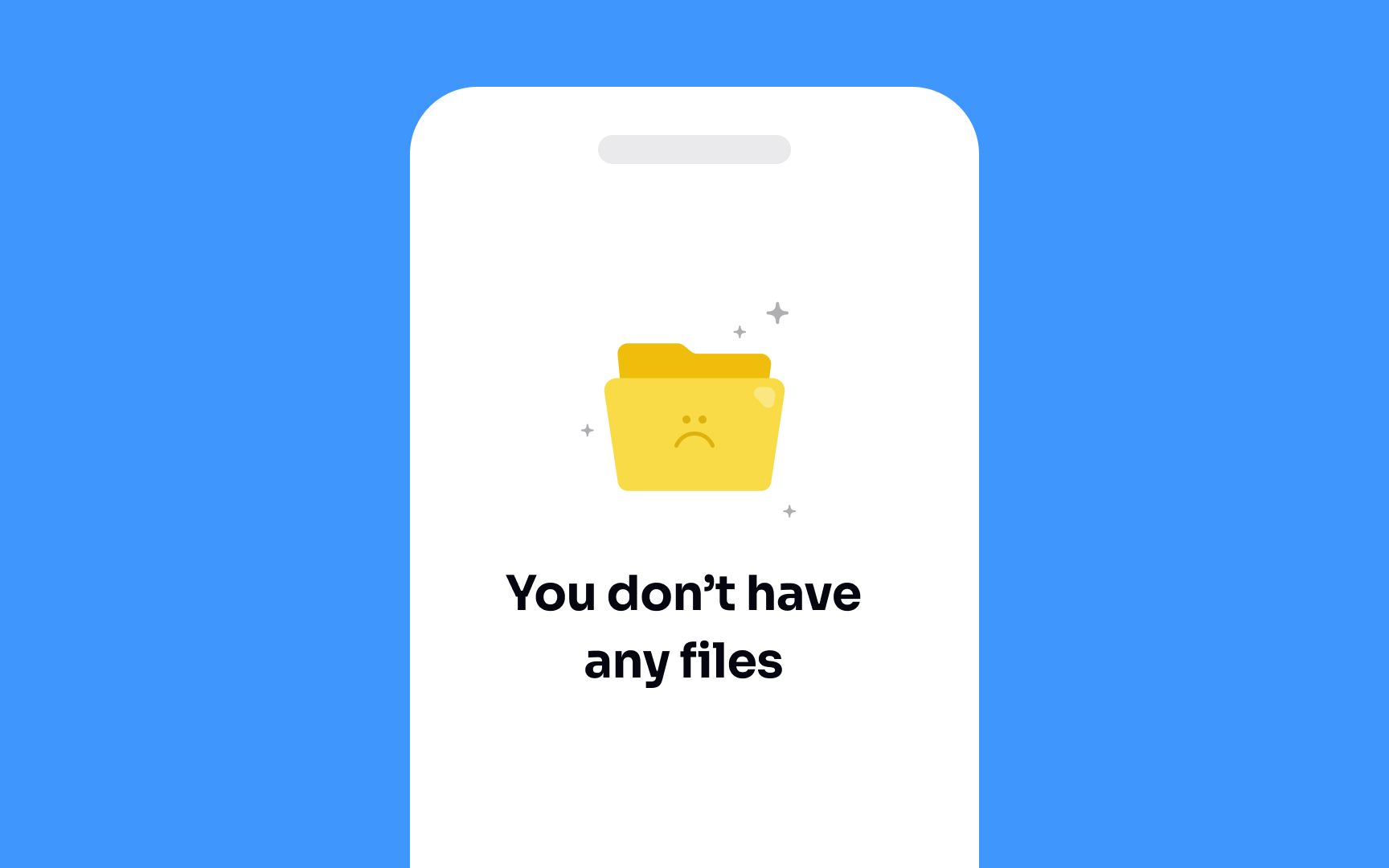 Leverage empty states Bad Practice