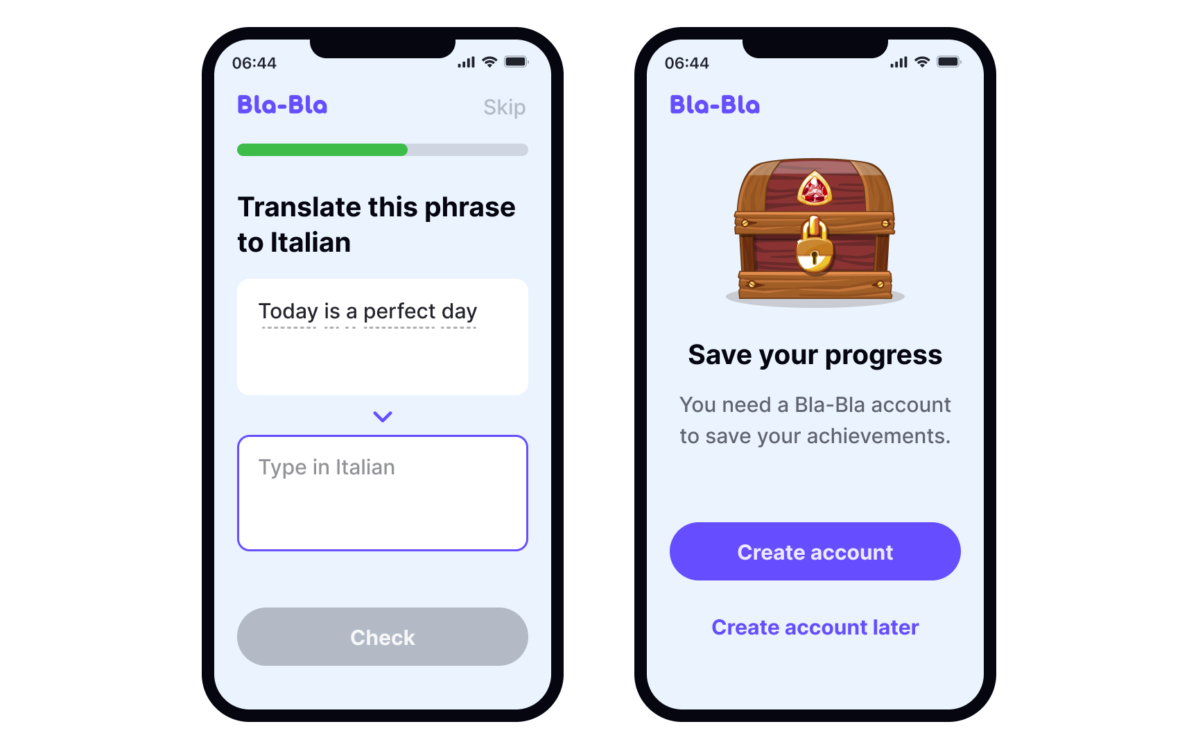 Front-load user value