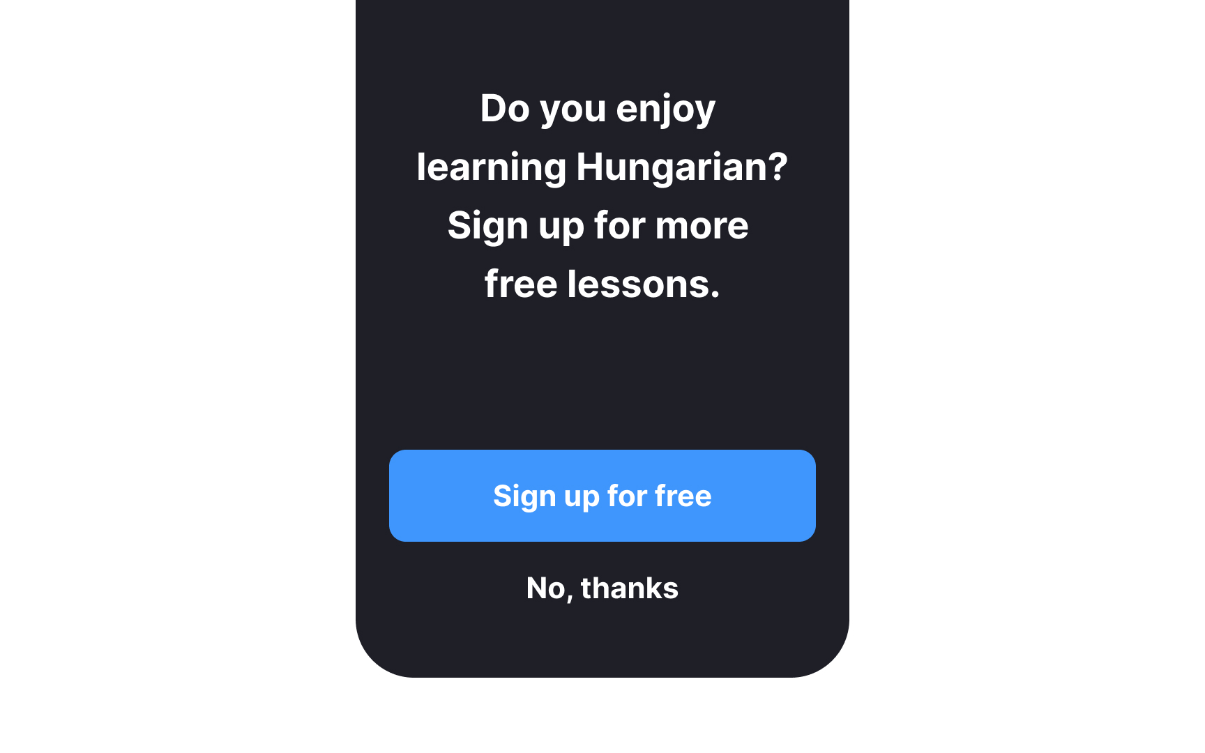 Allow users to preview app content before signing up