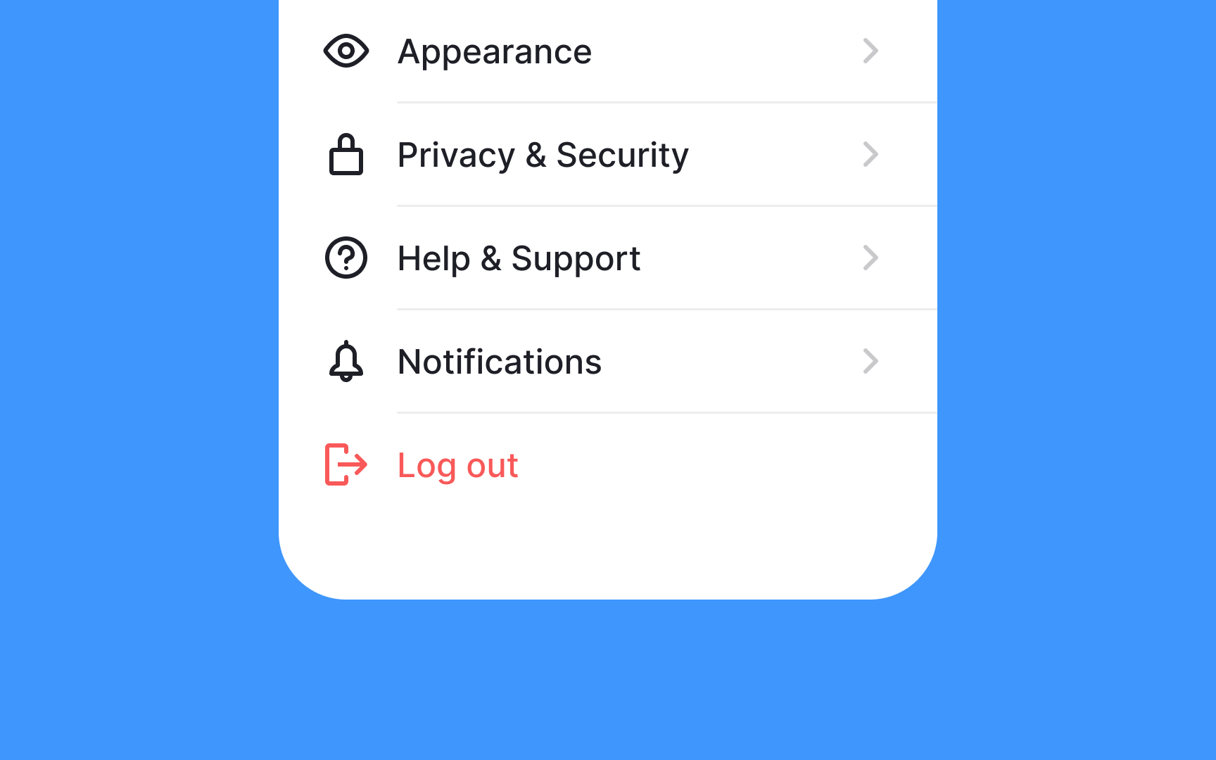 Put destructive items at the bottom Best Practice