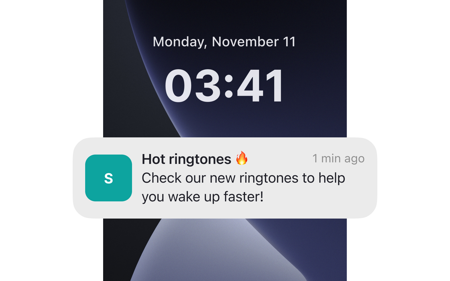 Make sure push notifications are relevant and timely Bad Practice