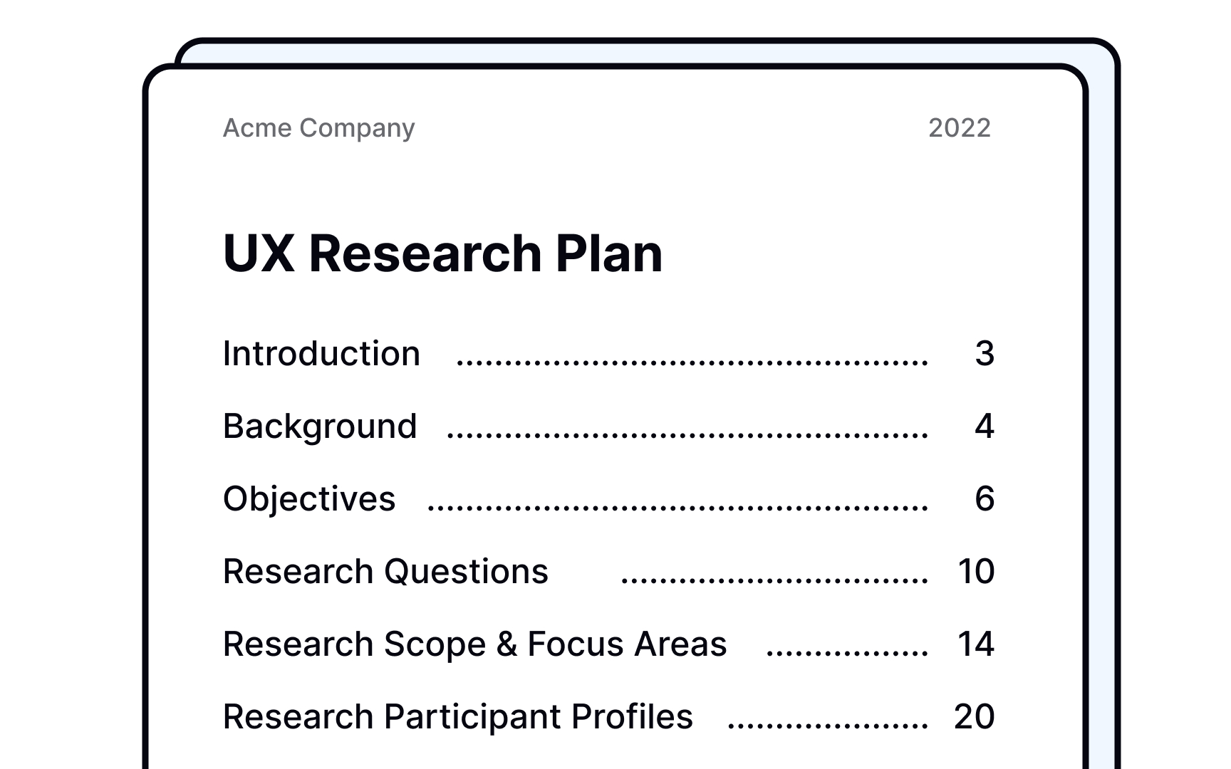 UX research plan
