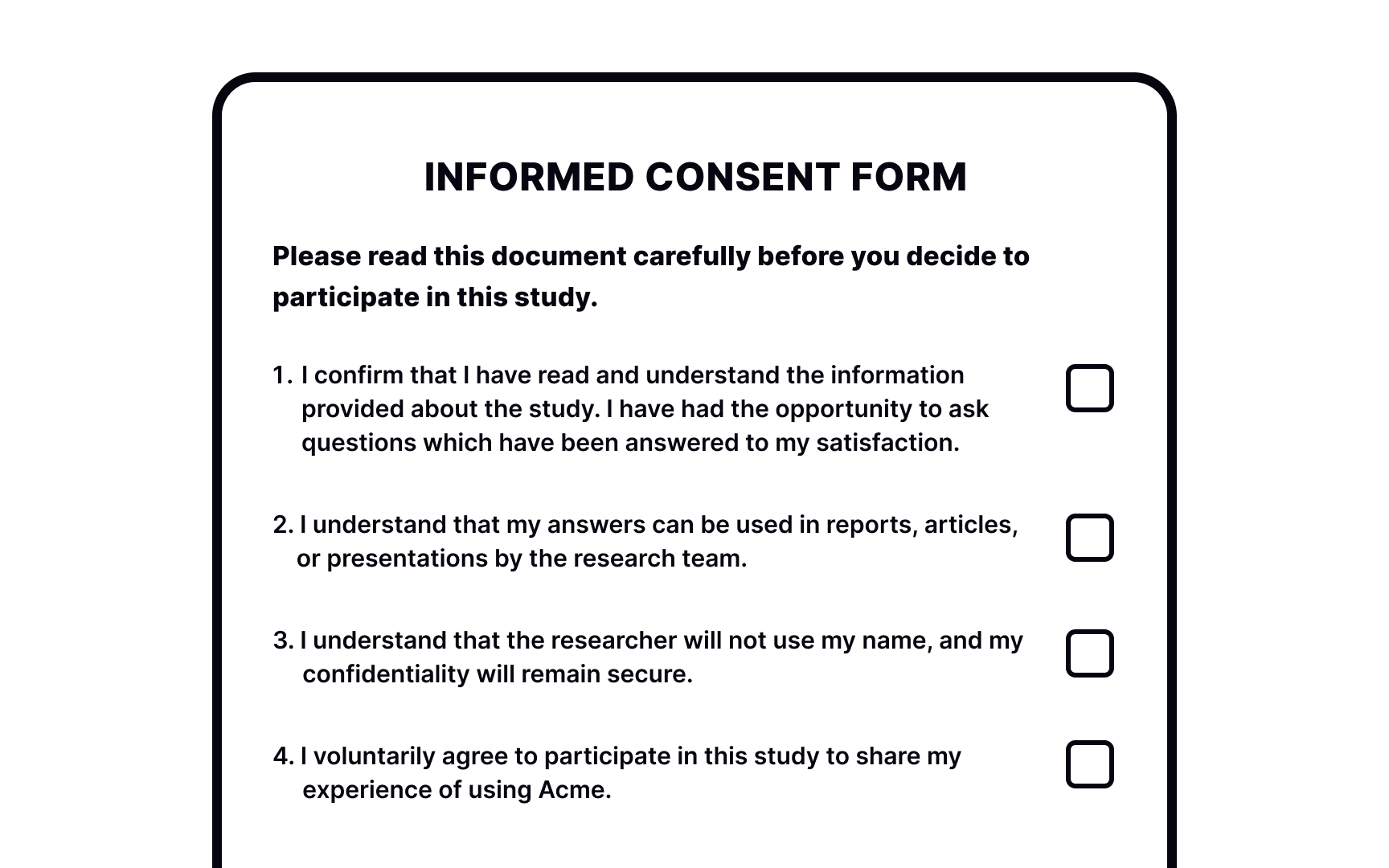 Informed consent and permission Best Practice