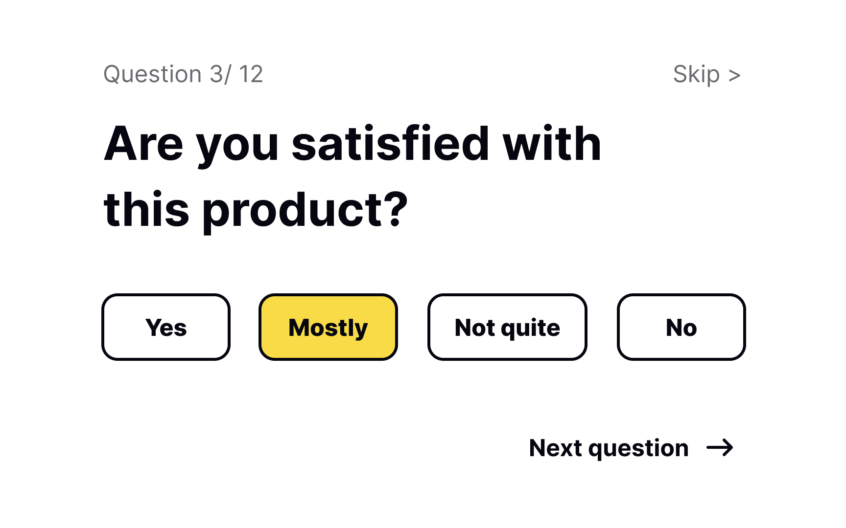 Closed questions for quantitative data Best Practice