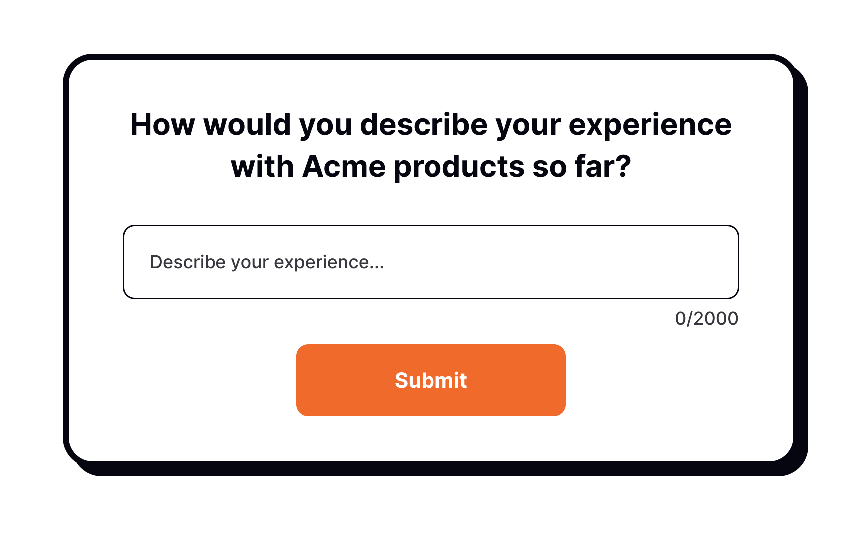 Open-ended questions Best Practice