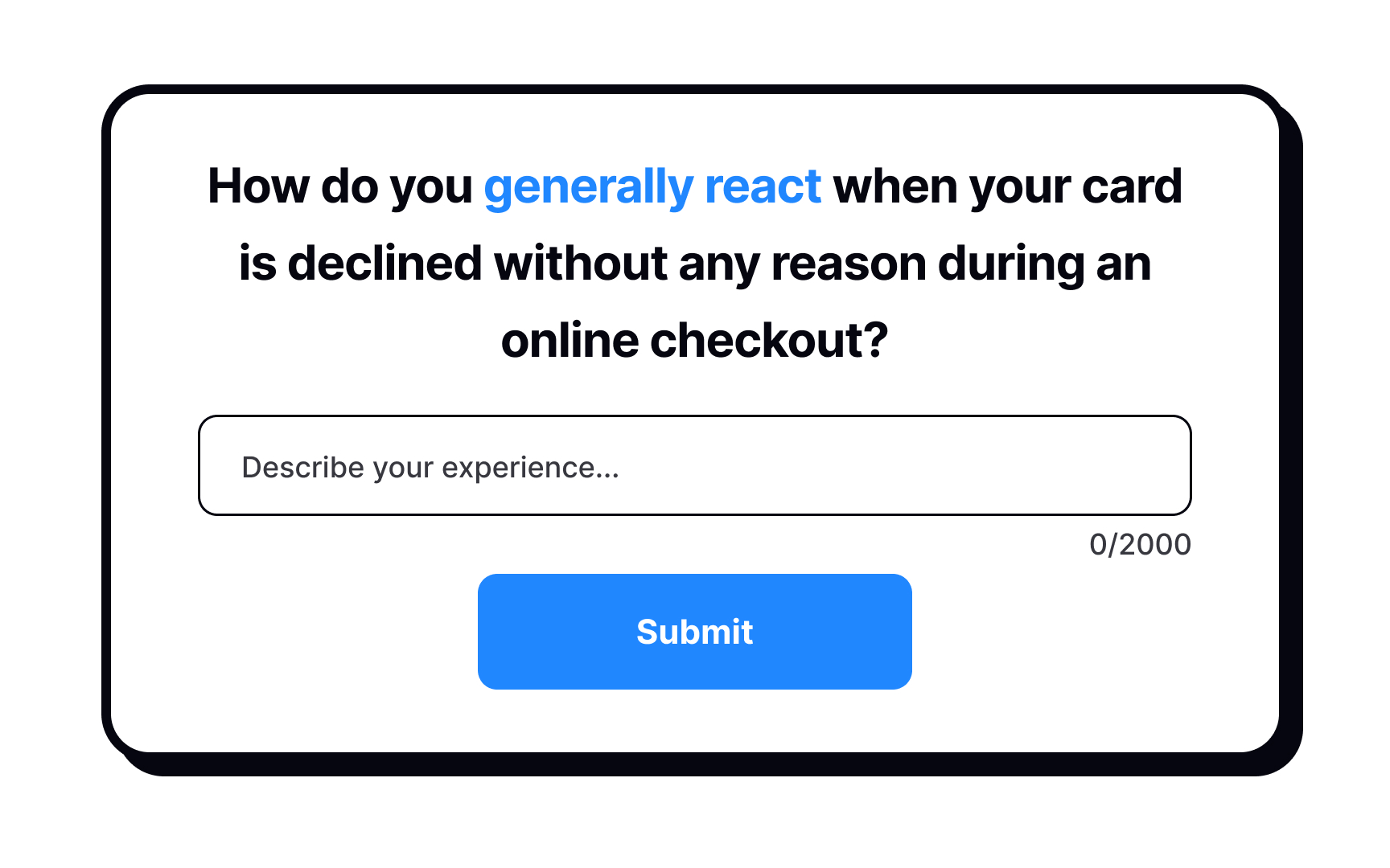 Ask about specific moments Bad Practice