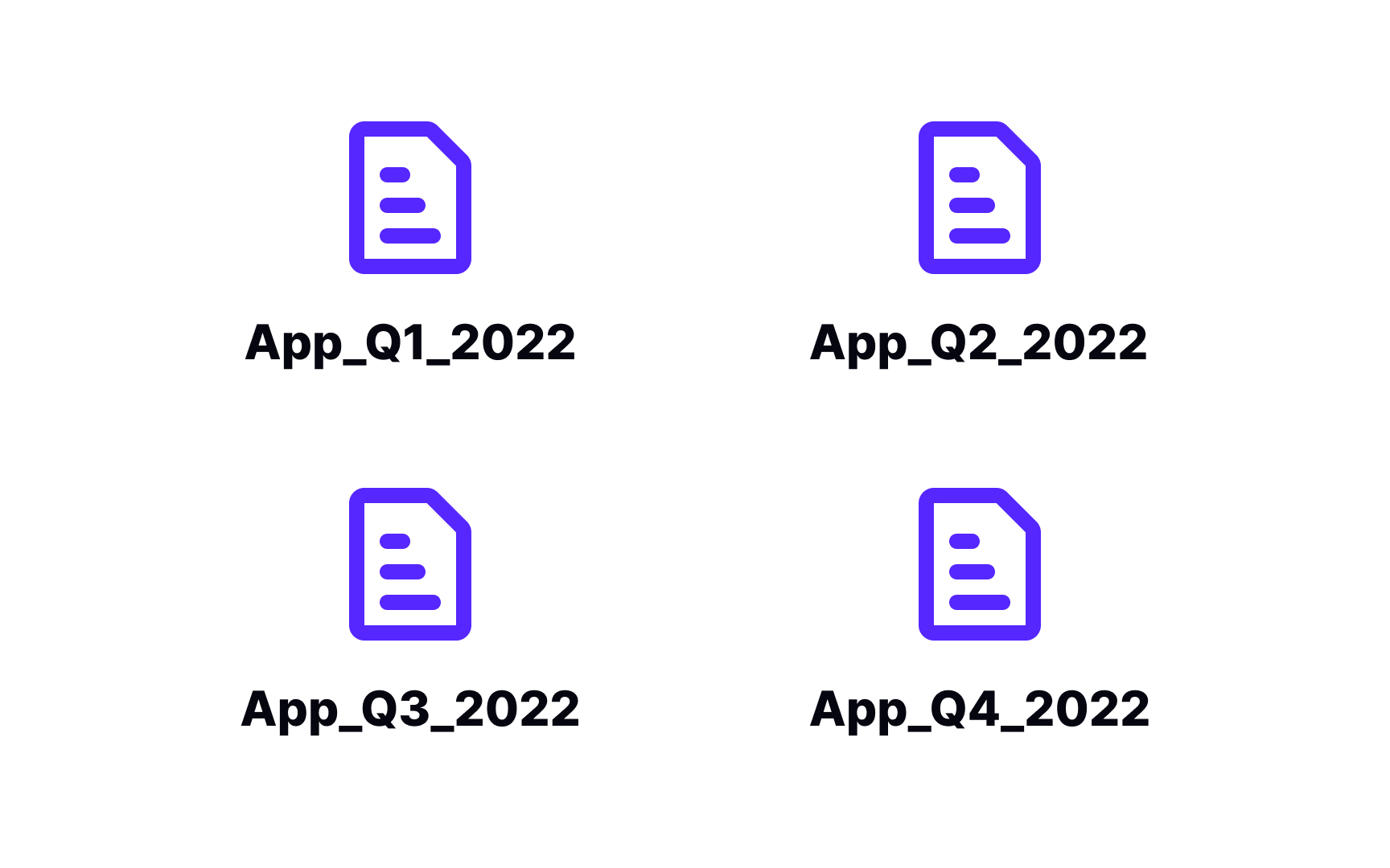 Set file naming conventions