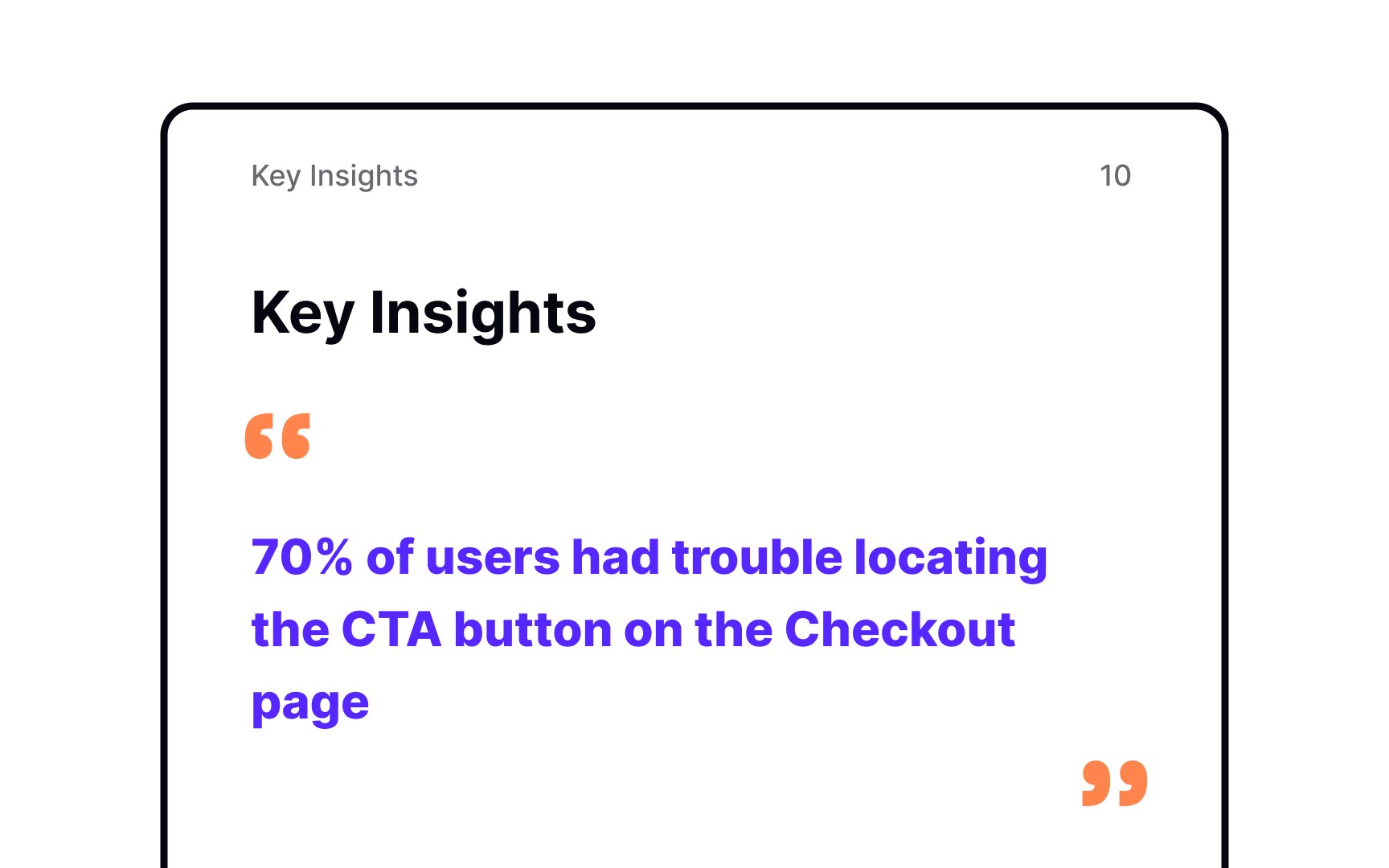 Conveying key insights Bad Practice