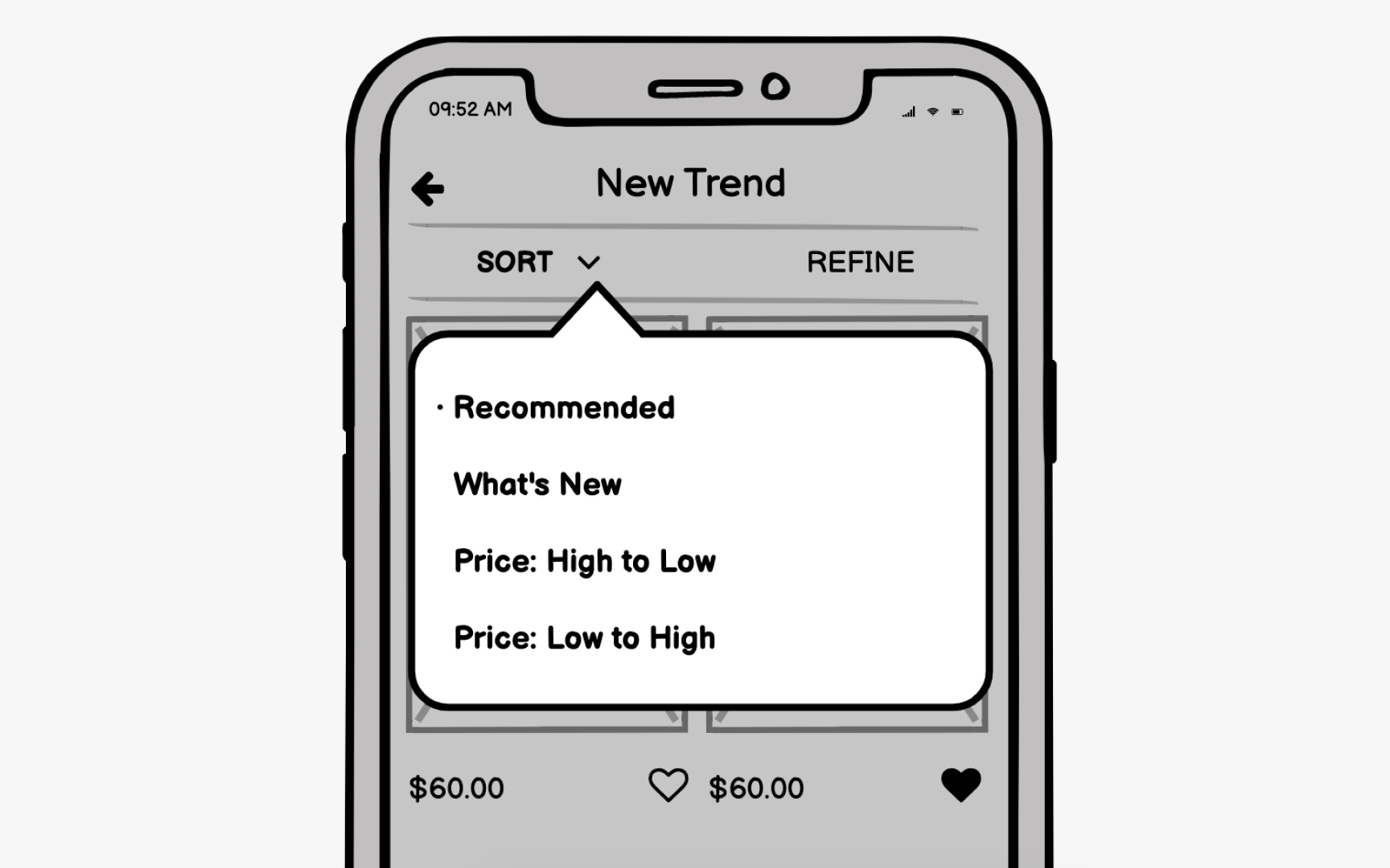Wireframes clarify and define features