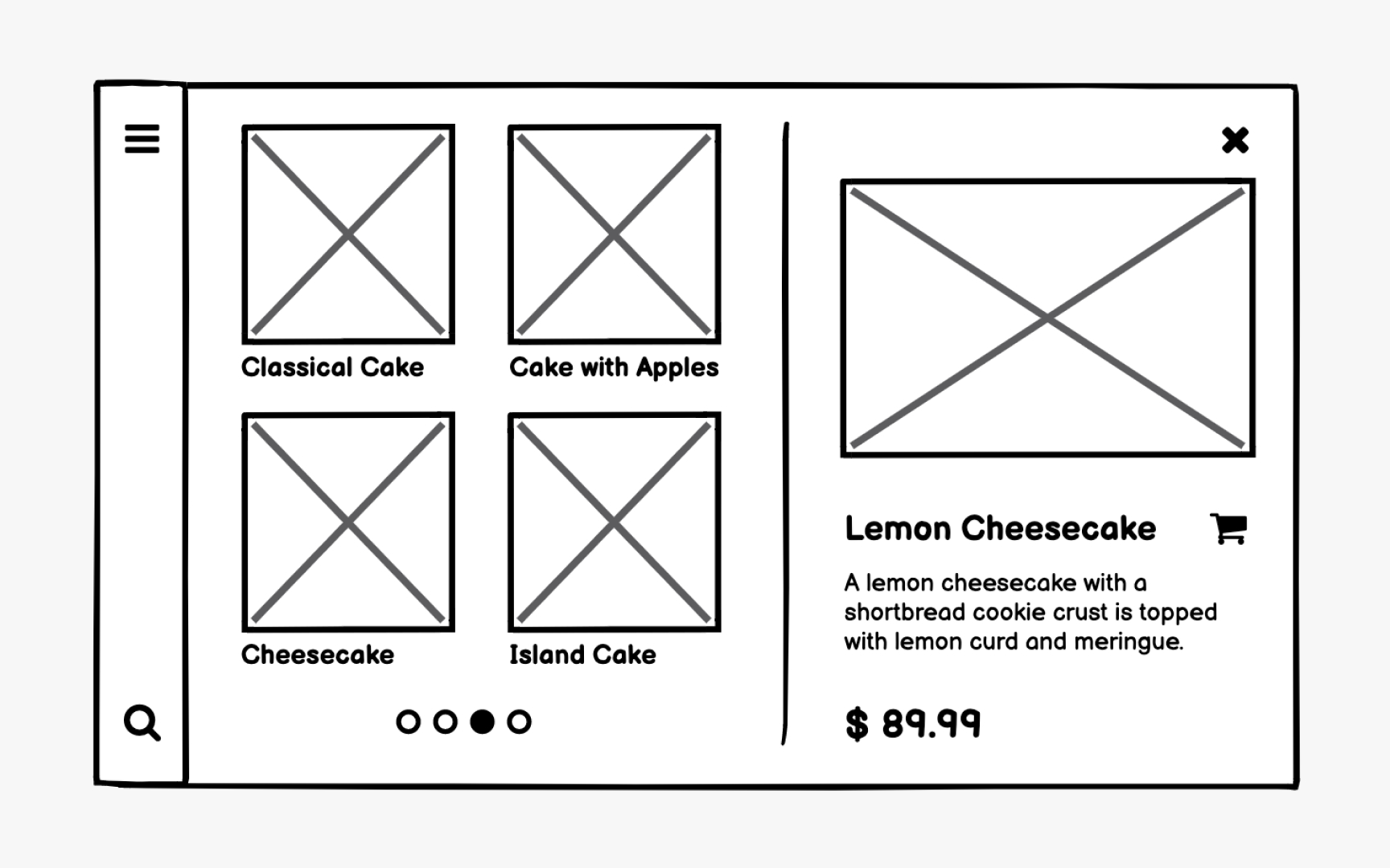Medium-fidelity wireframes