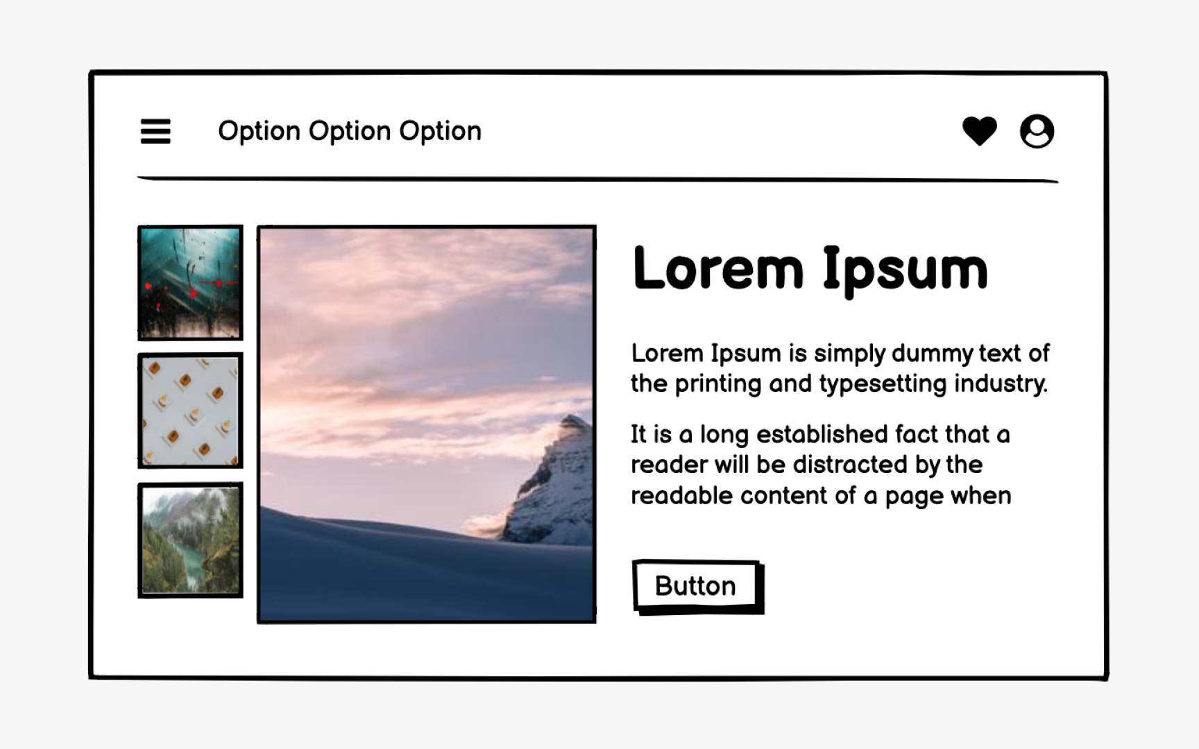 Decide on wireframe content
