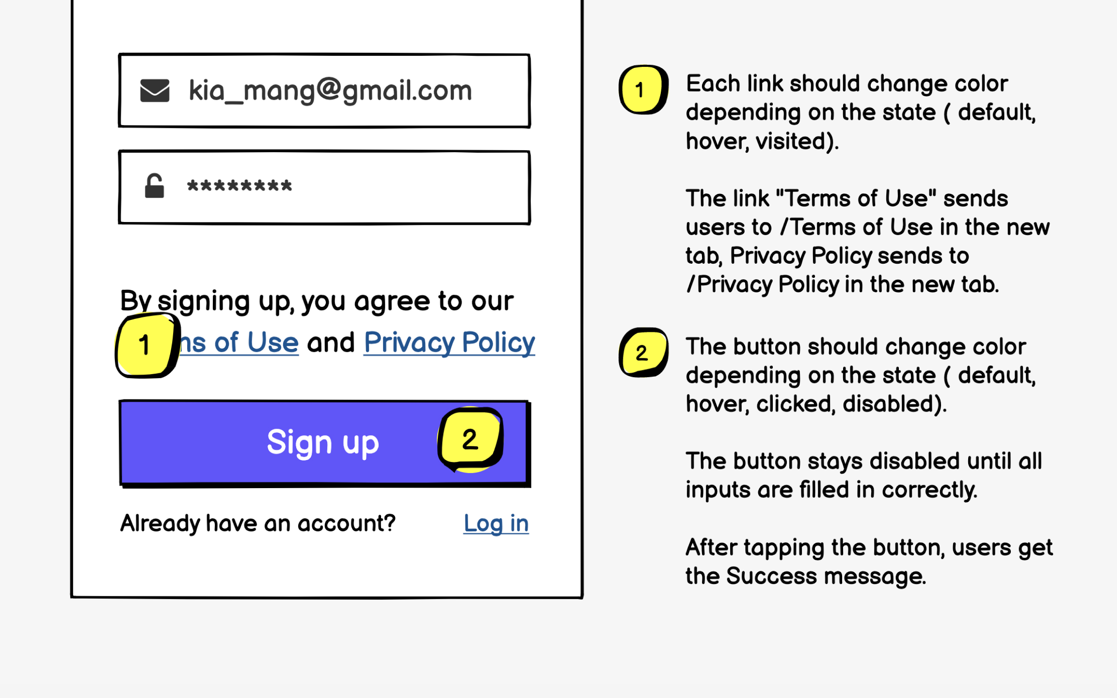 Annotate links and buttons Best Practice