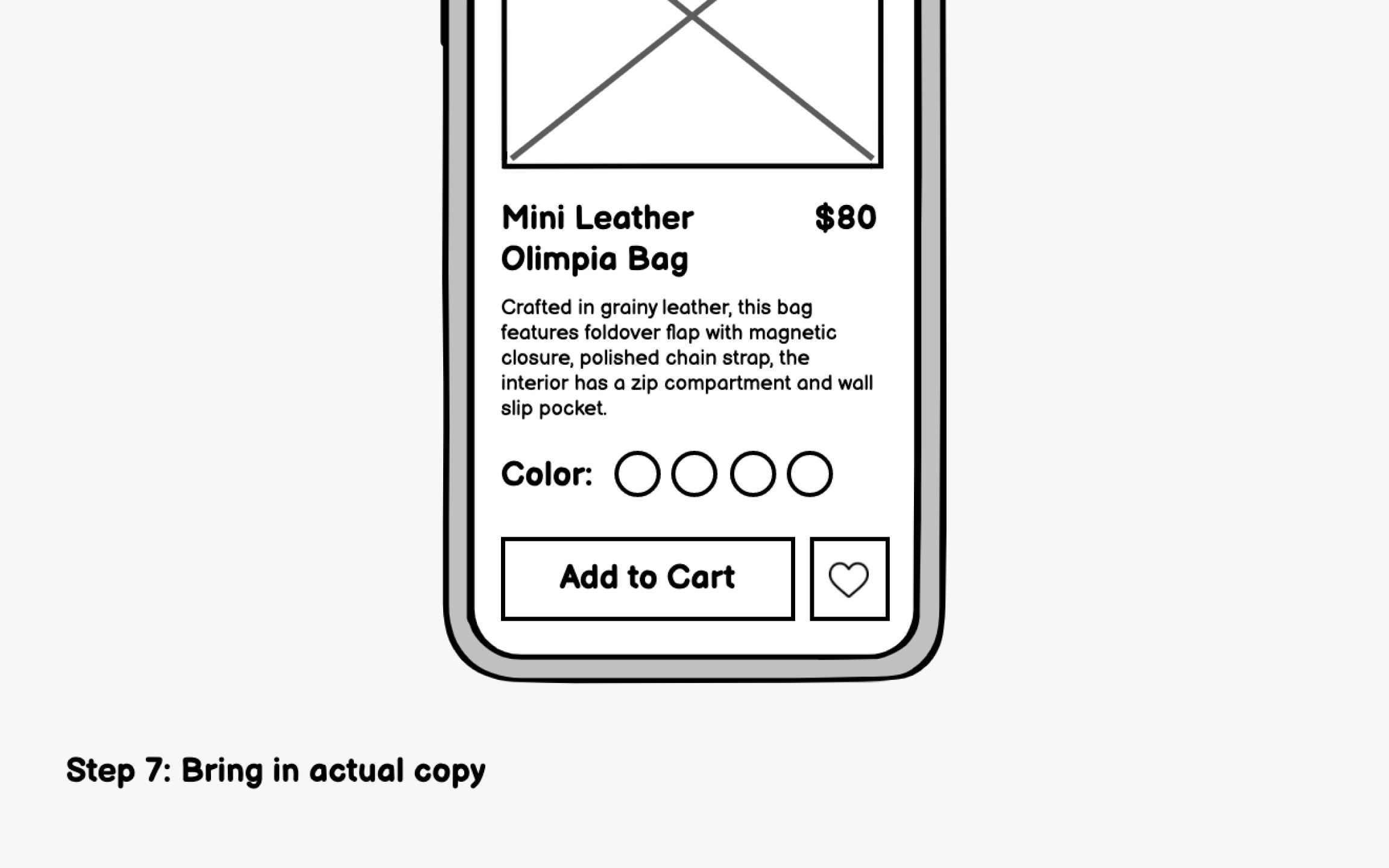 Step 7: Bring in actual copy Best Practice