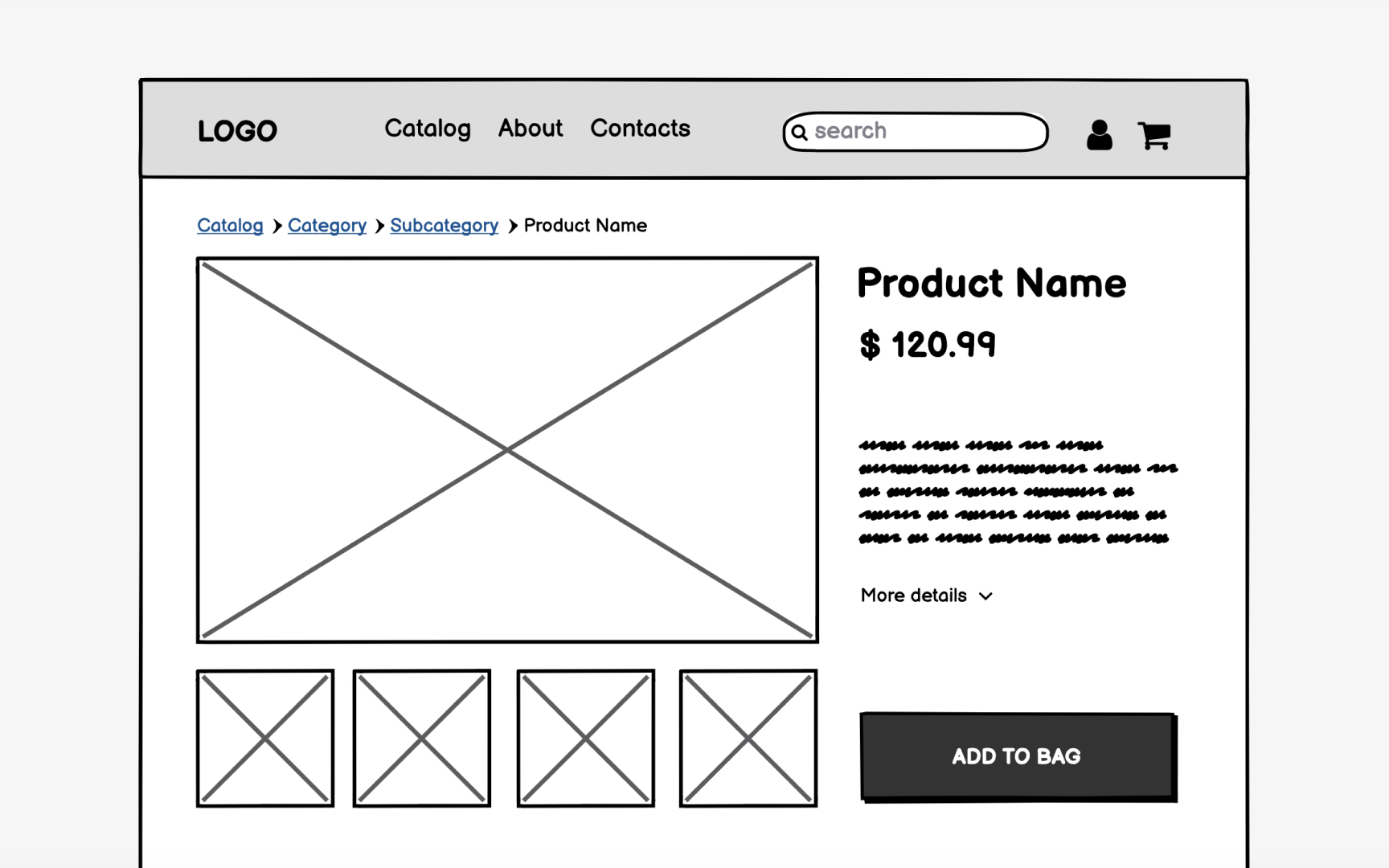 Minimize the use of color in wireframes Best Practice