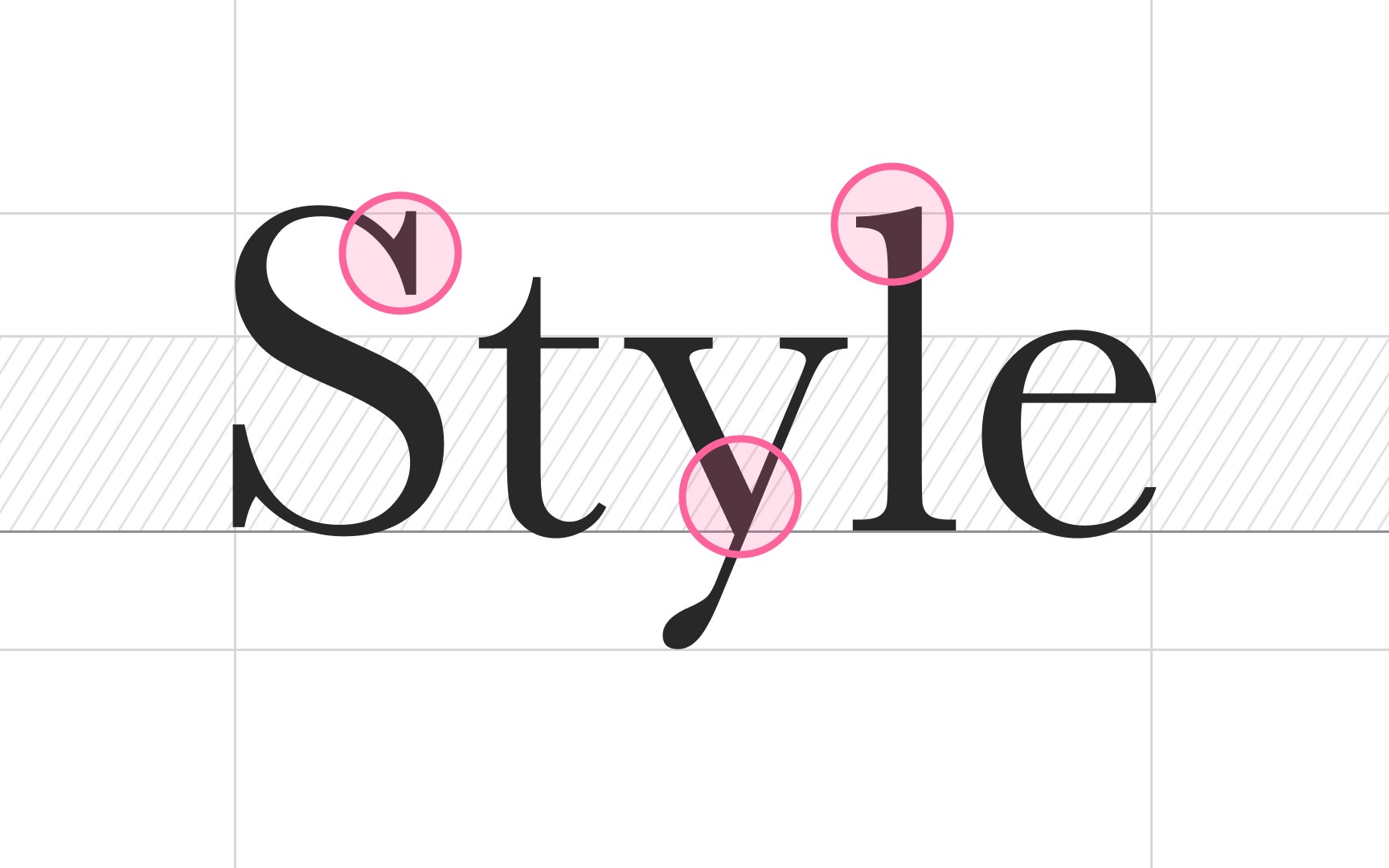 Transitional serifs