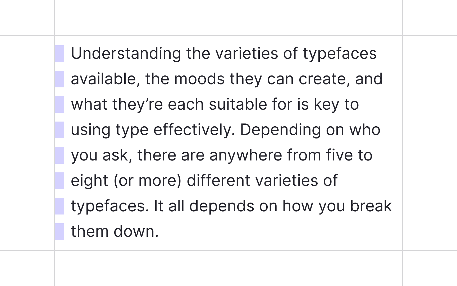 Paragraph length Bad Practice