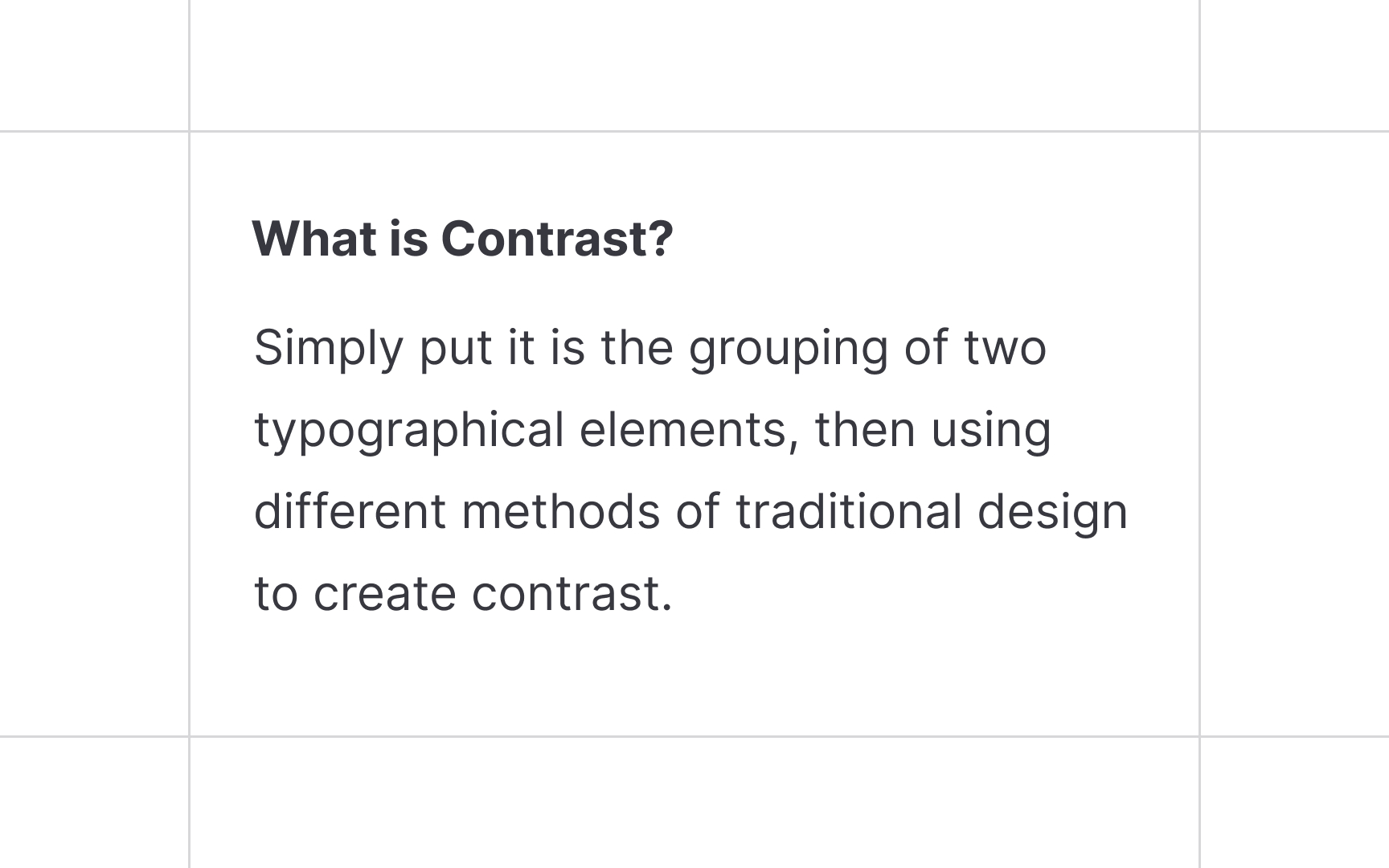 Contrast Bad Practice