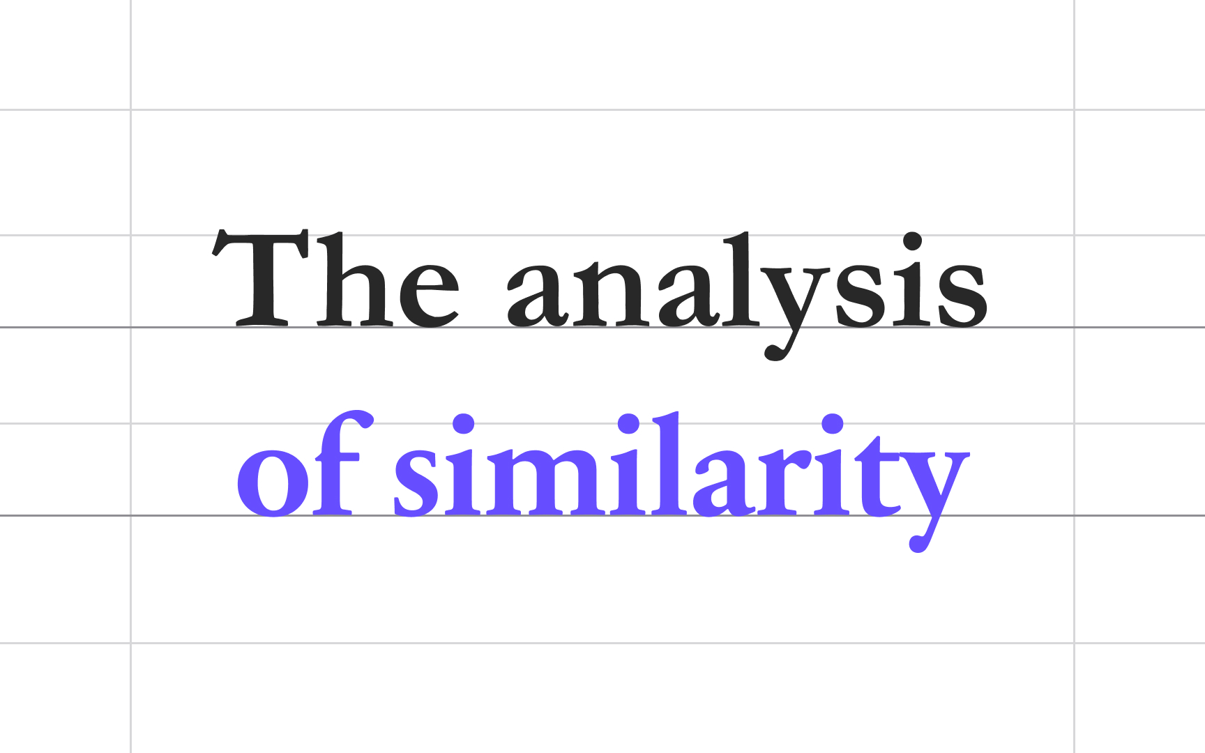 Avoid too much similarity Bad Practice
