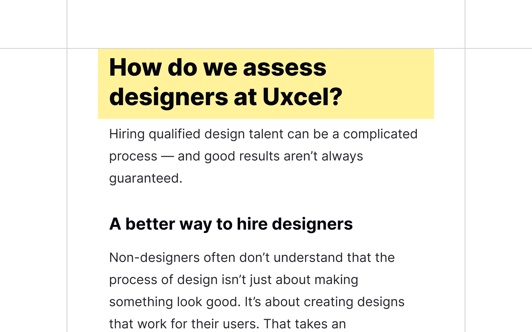 Type size Best Practice