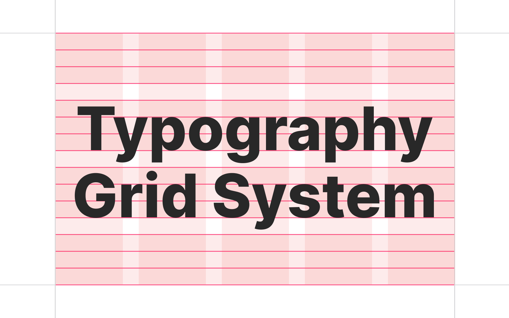 What is a typographic grid?
