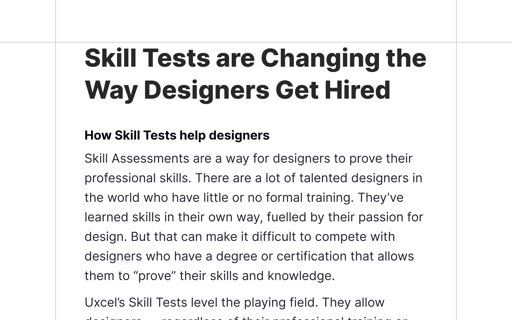 Sections Bad Practice