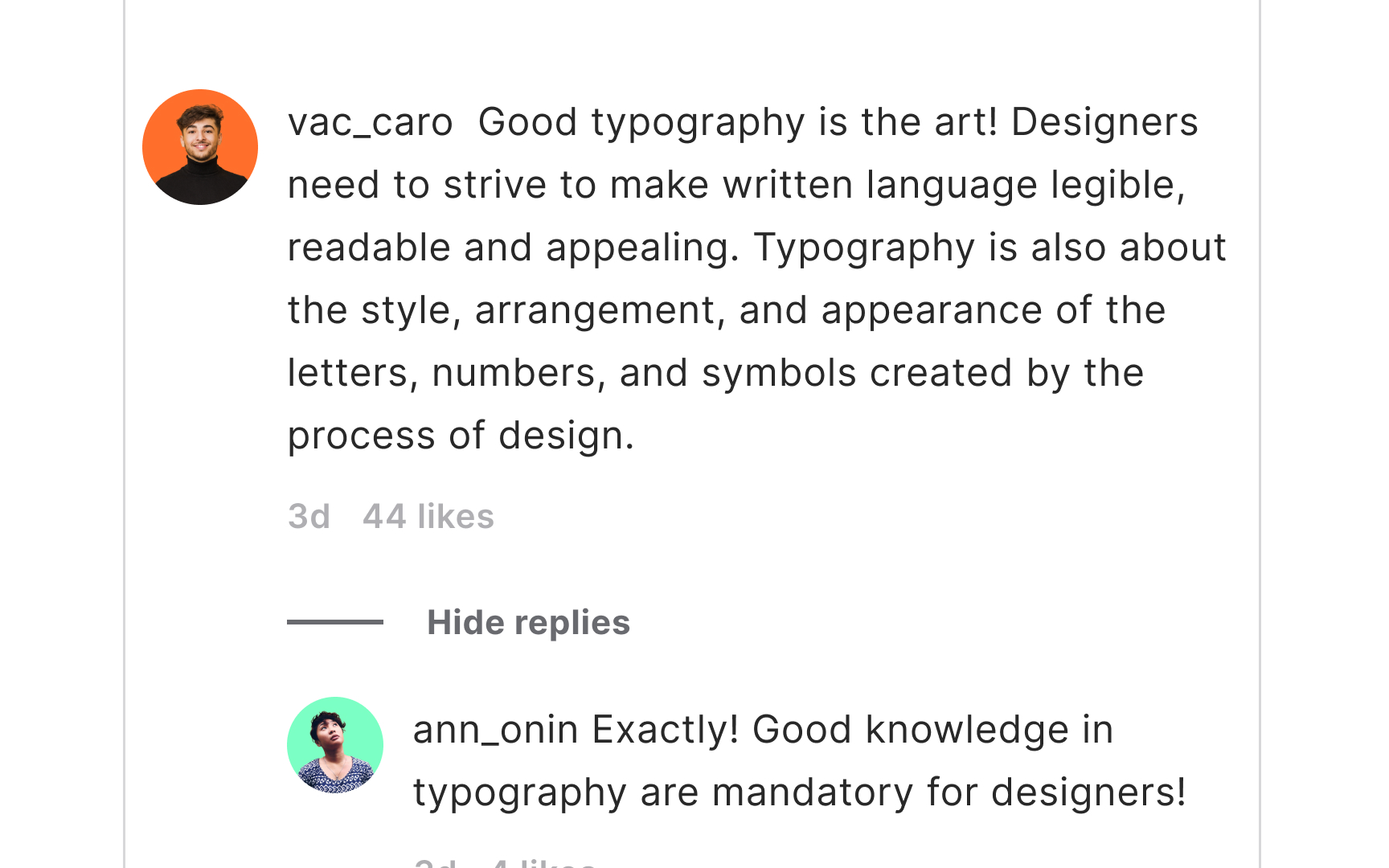 Comments Bad Practice