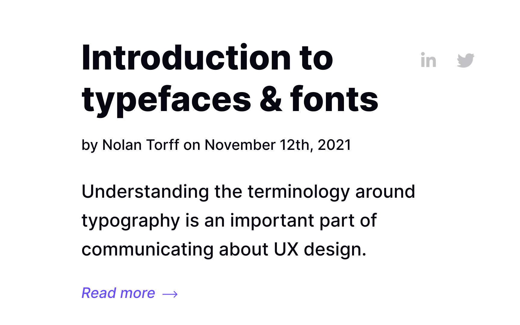Bylines & meta information Bad Practice