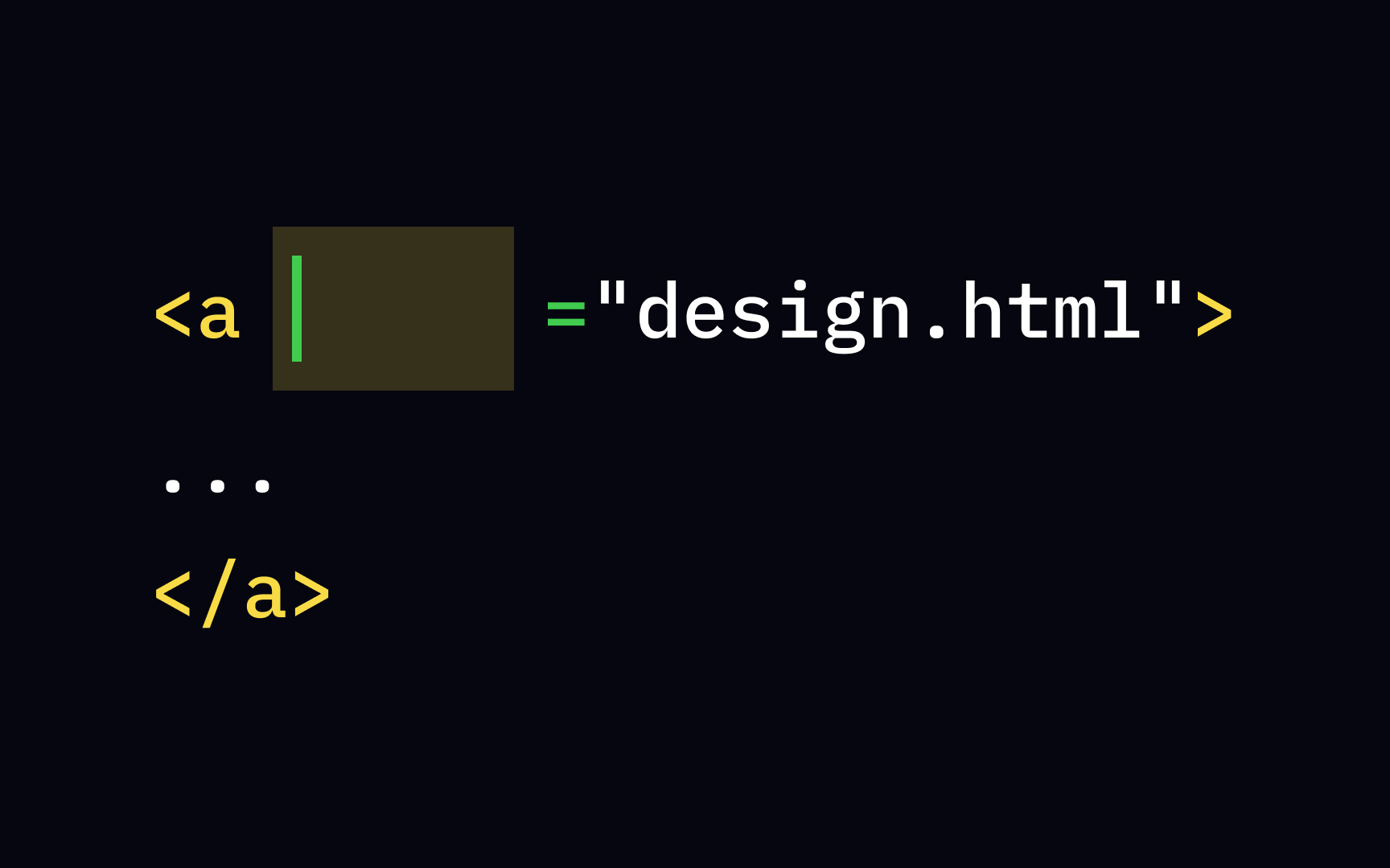 Adding the href attribute