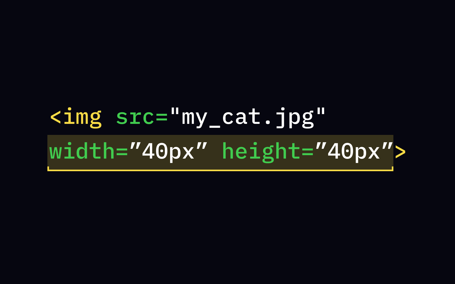 The width & height attributes