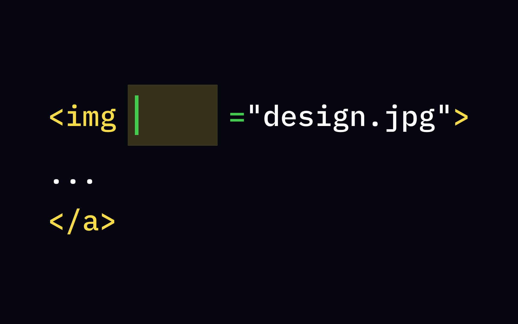 Adding the src attribute