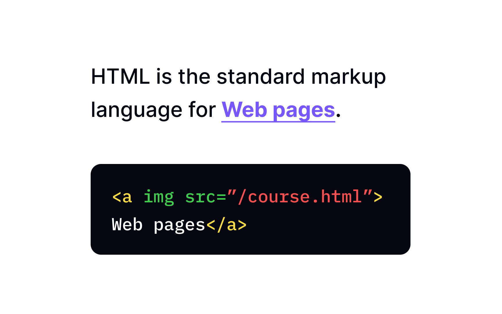 Use the href attribute for link URL Bad Practice