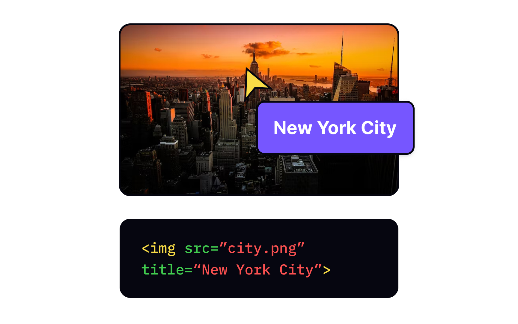 Use the title attribute for tooltips Best Practice