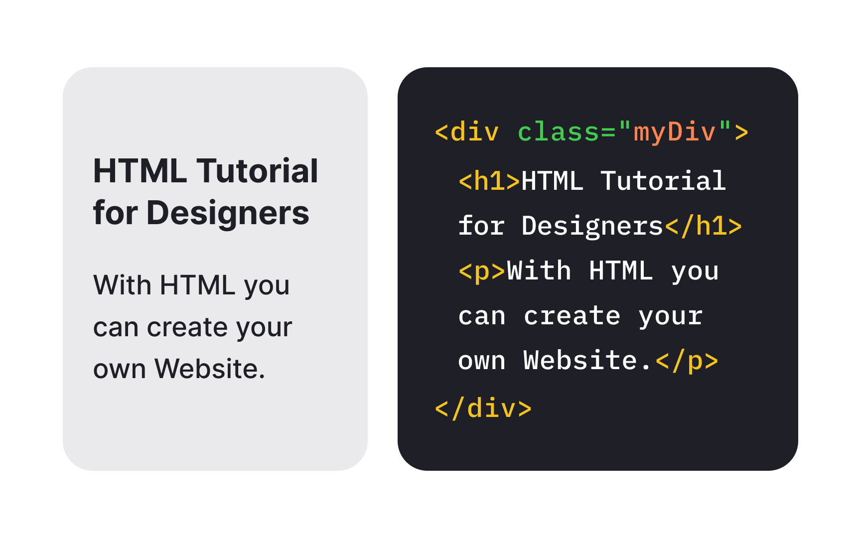 The section tag <div>