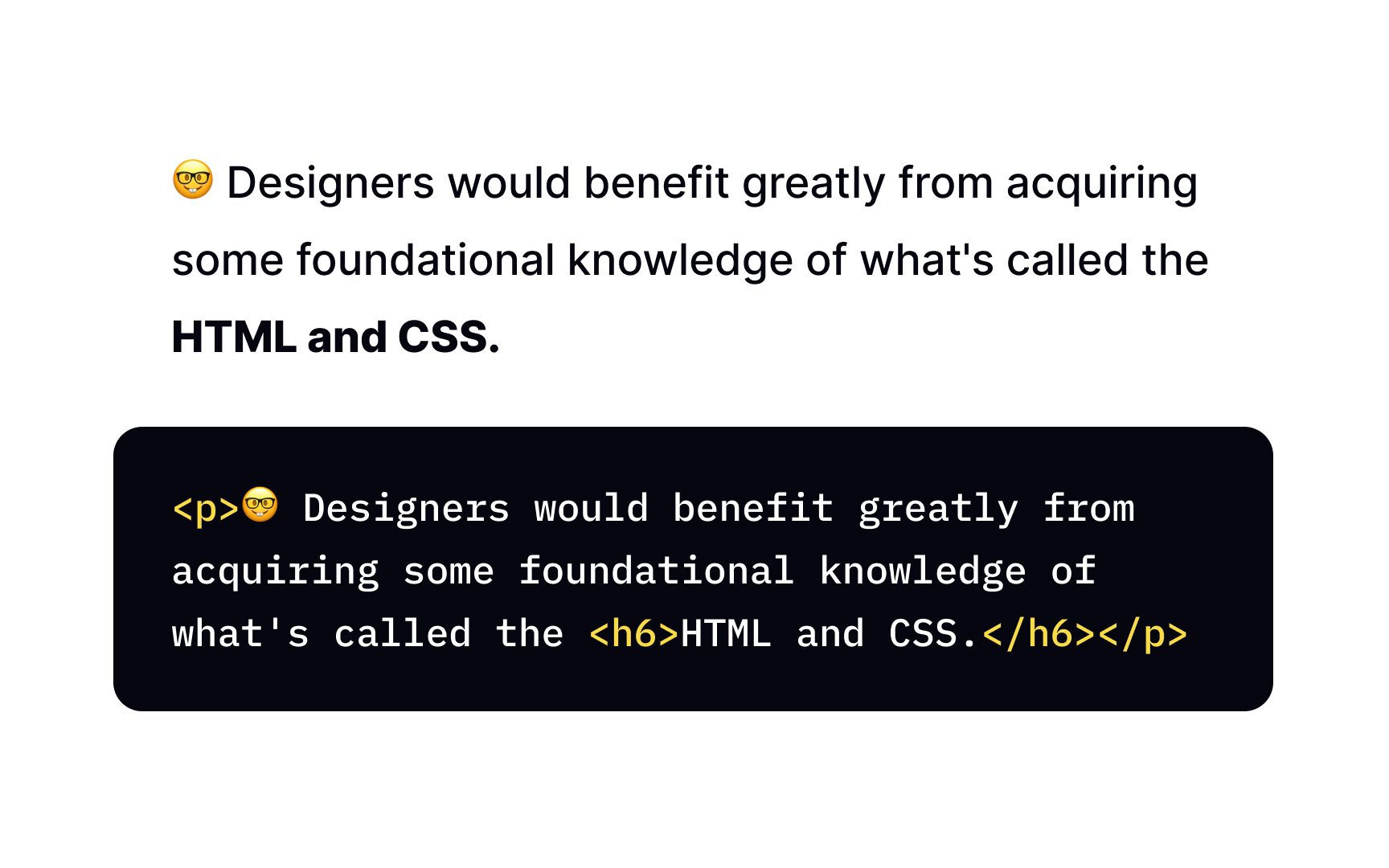 Correct usage Bad Practice