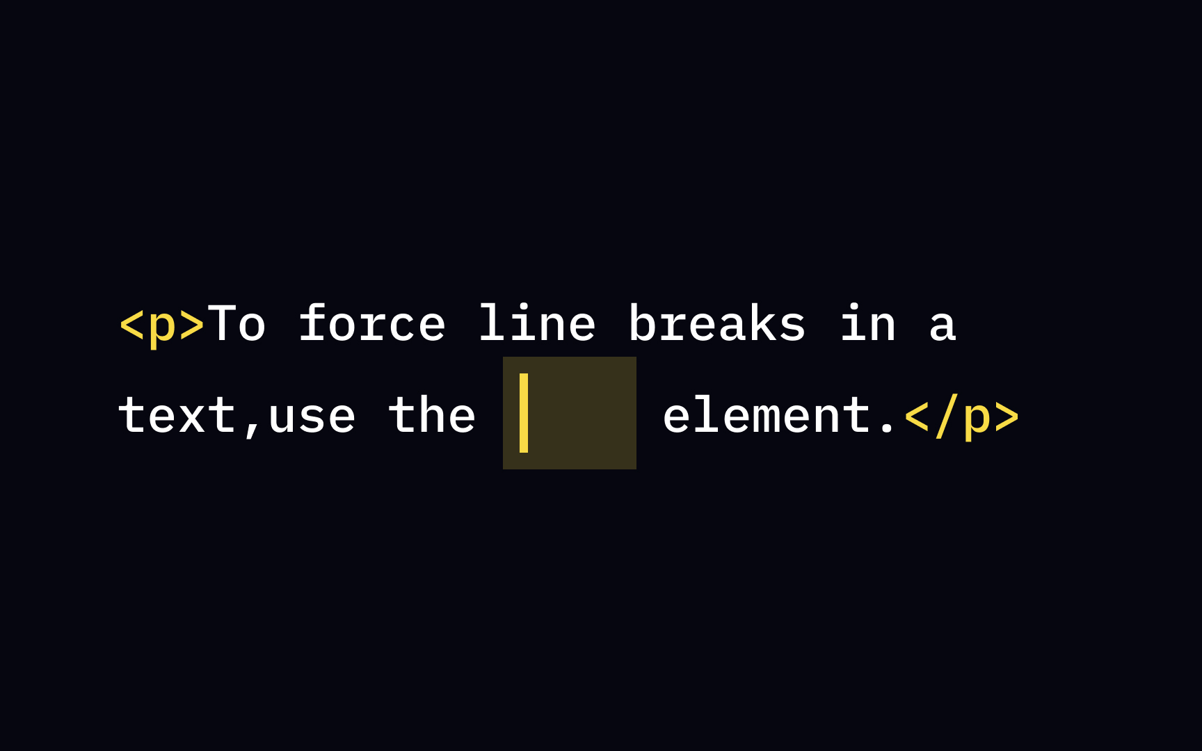 Adding line breaks
