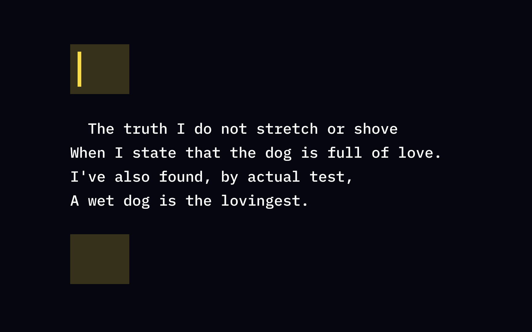 Preserve all spaces and line breaks