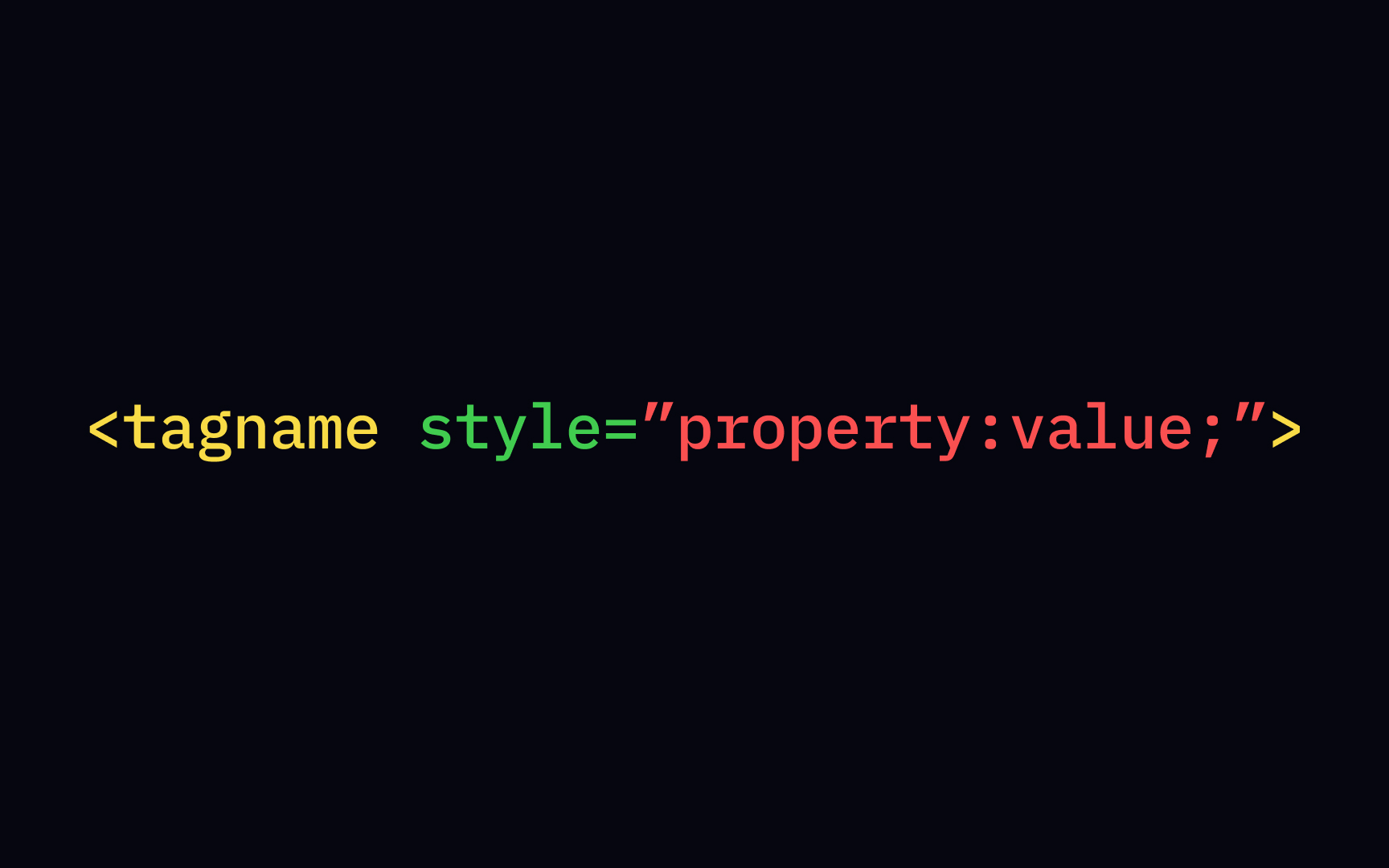 The style attribute syntax Best Practice