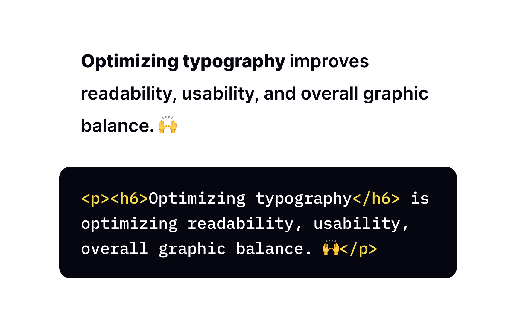 Bold text Bad Practice