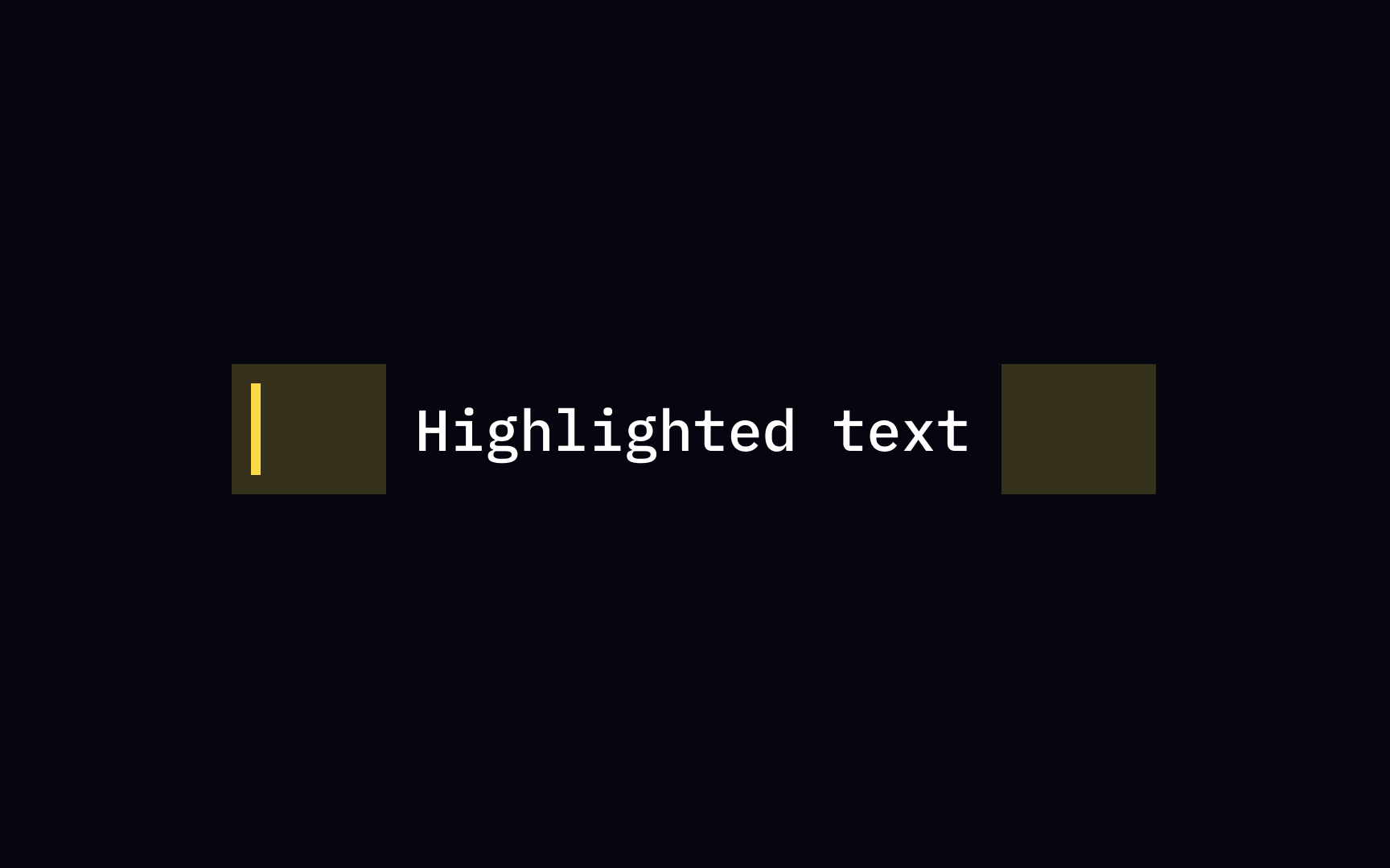 How to highlight text