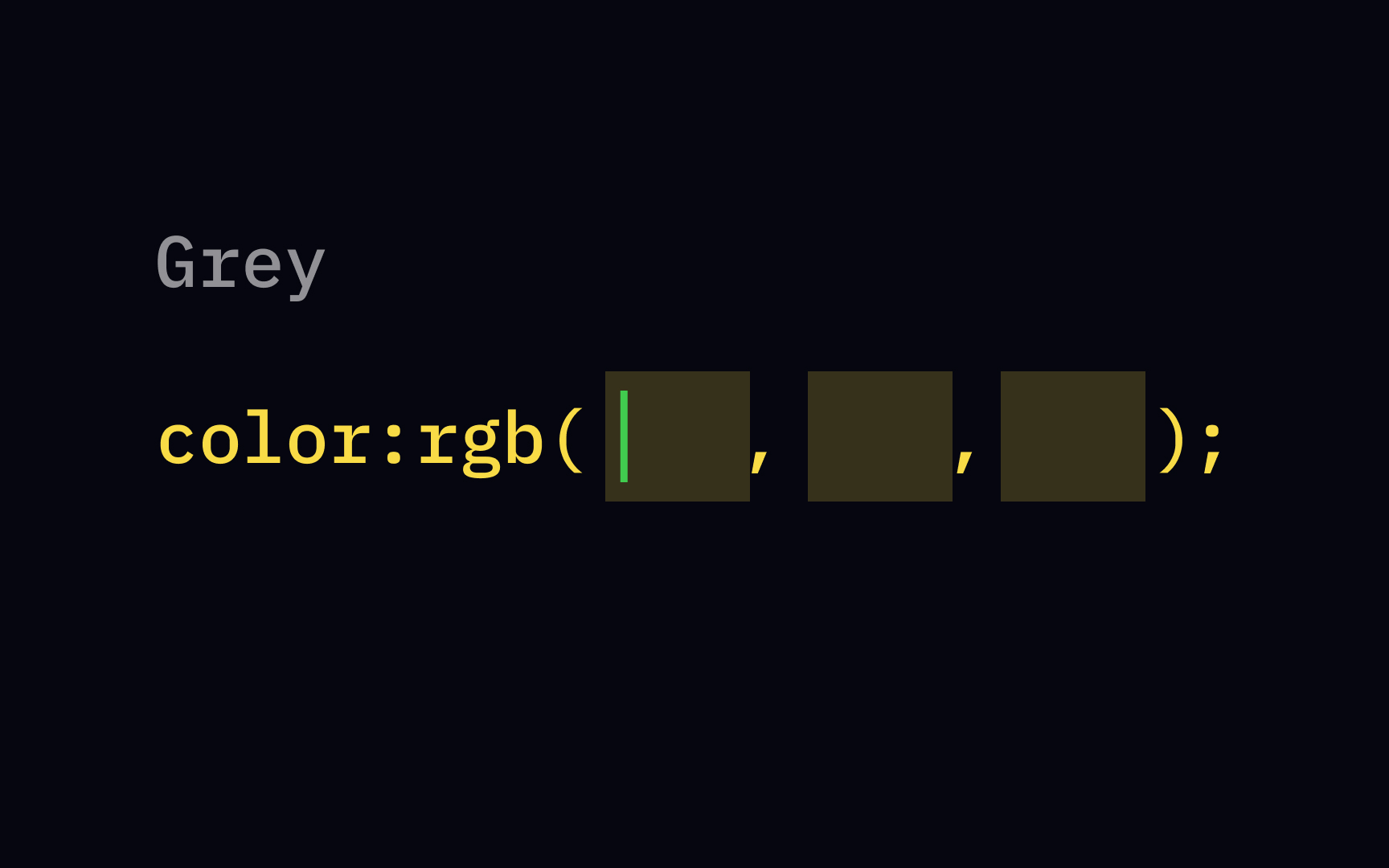 Grey RGB
