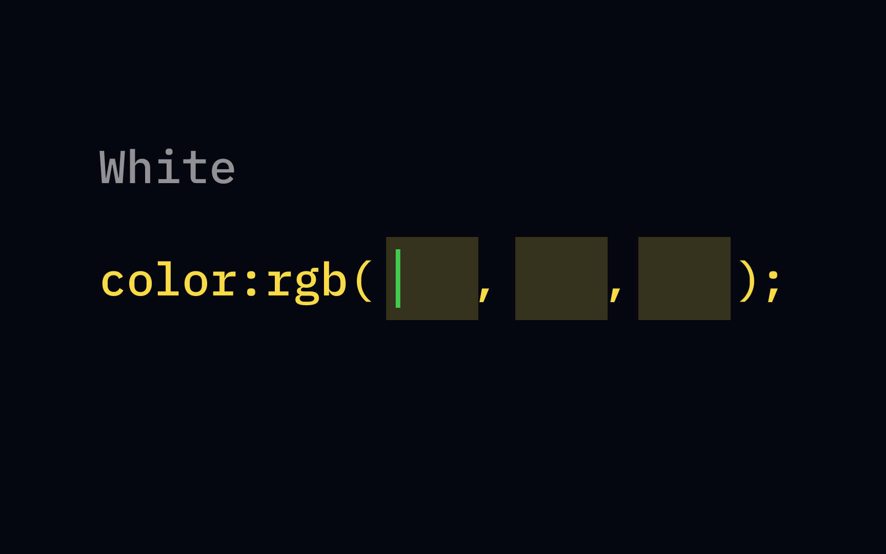 White RGB