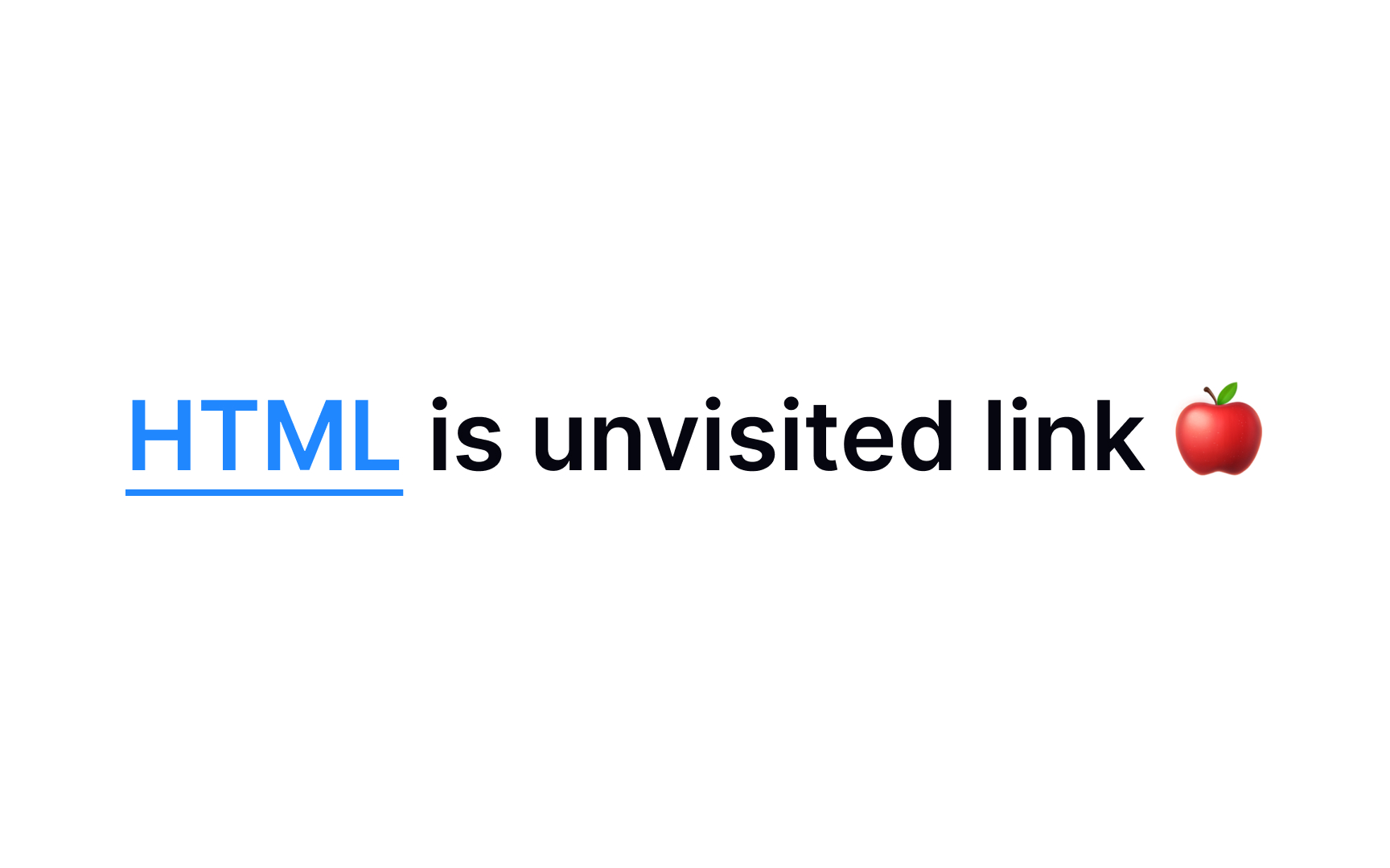Unvisited link state