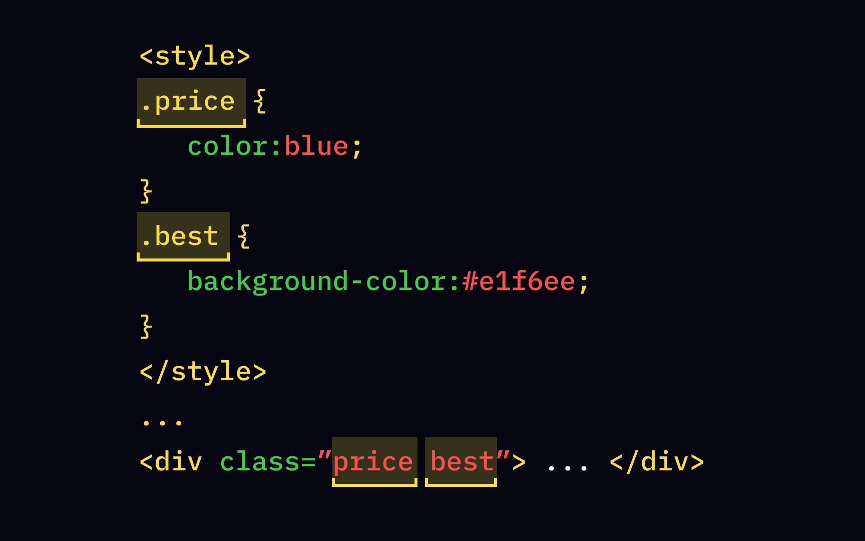 One element can have multiple classes Best Practice
