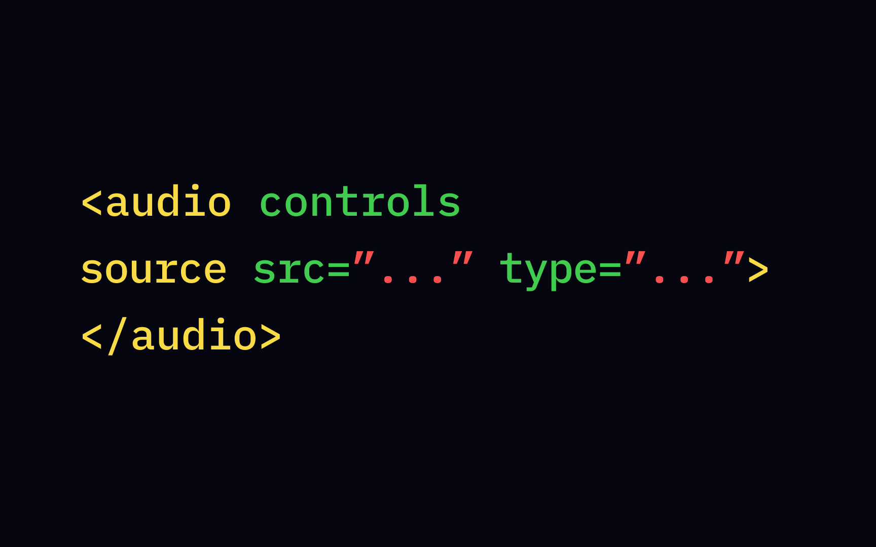 The <audio> tag Bad Practice