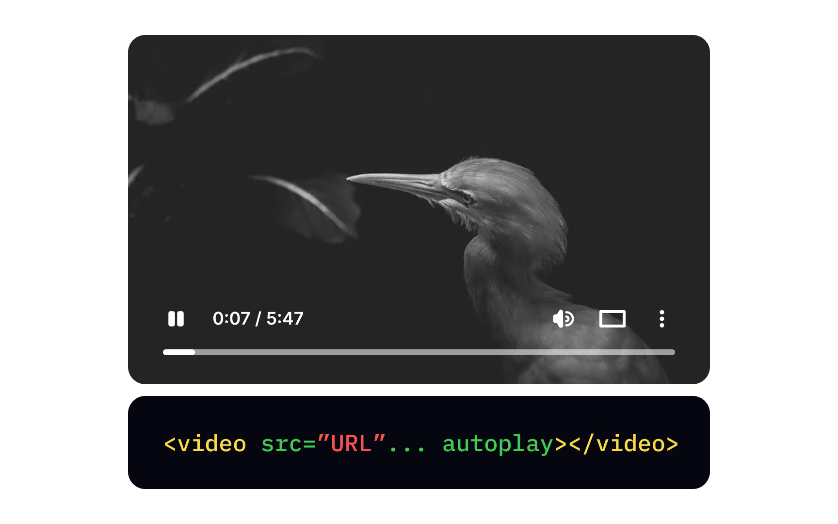 The autoplay attribute