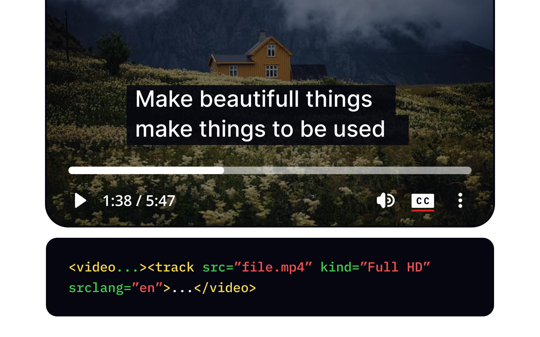 The <track> tag Bad Practice