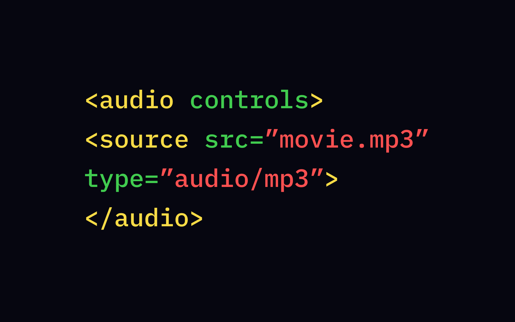 HTML-supported audio formats Best Practice