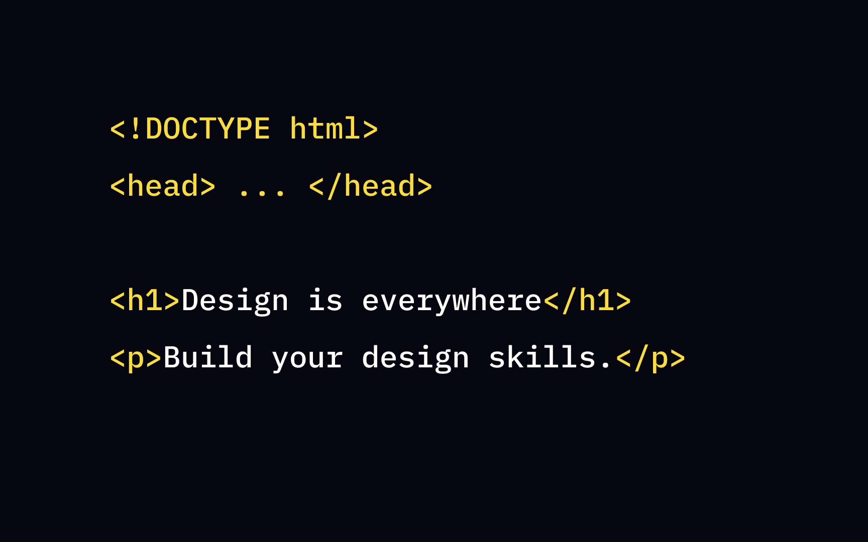 Avoid omitting <html> and <body> tags Bad Practice